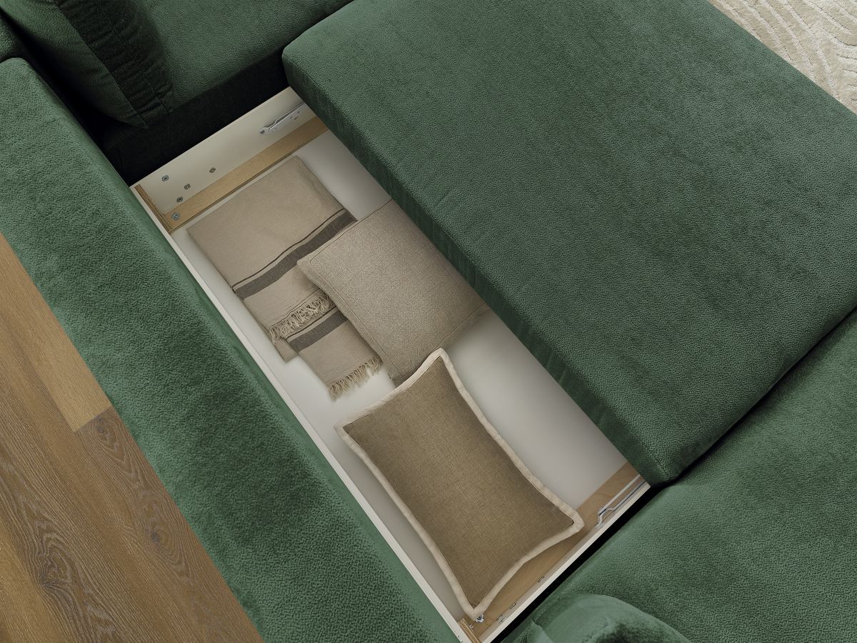 Bobochic Lucien Wohnlandschaft Stoff Grün Ecke links