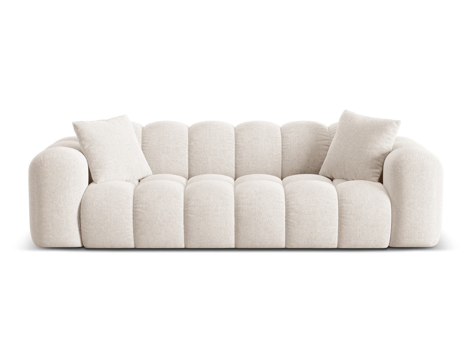 Cosmopolitan Design Sofa Treno 4-Sitzer Chenille Eden Helles Beige
