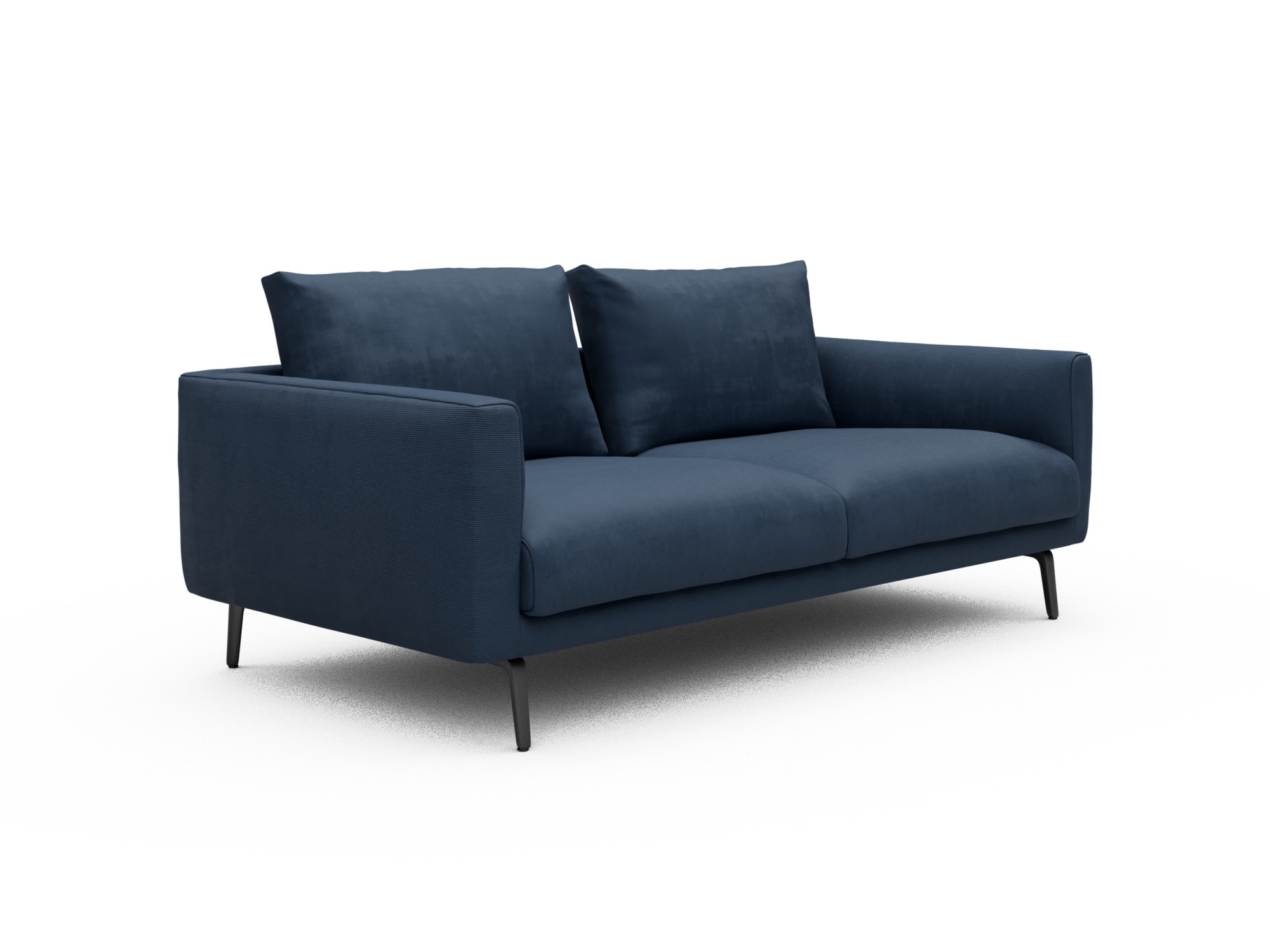 Skandi Home Sofa Karl 2-5-Sitzer Cordufine-Royal-Blue moebelfaktor