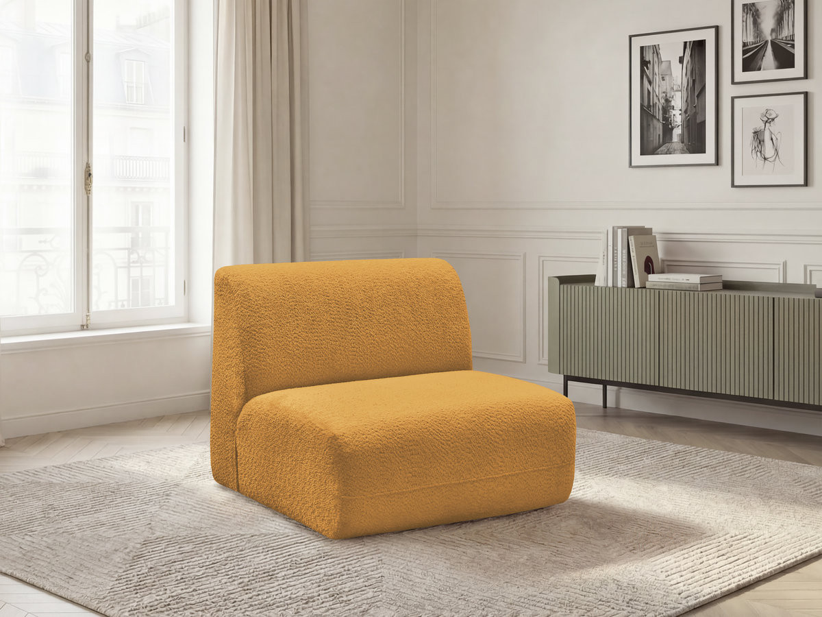 Bobochic Anda Sofamodul 1-Sitzer 84 × 103 cm Chenille Gelb