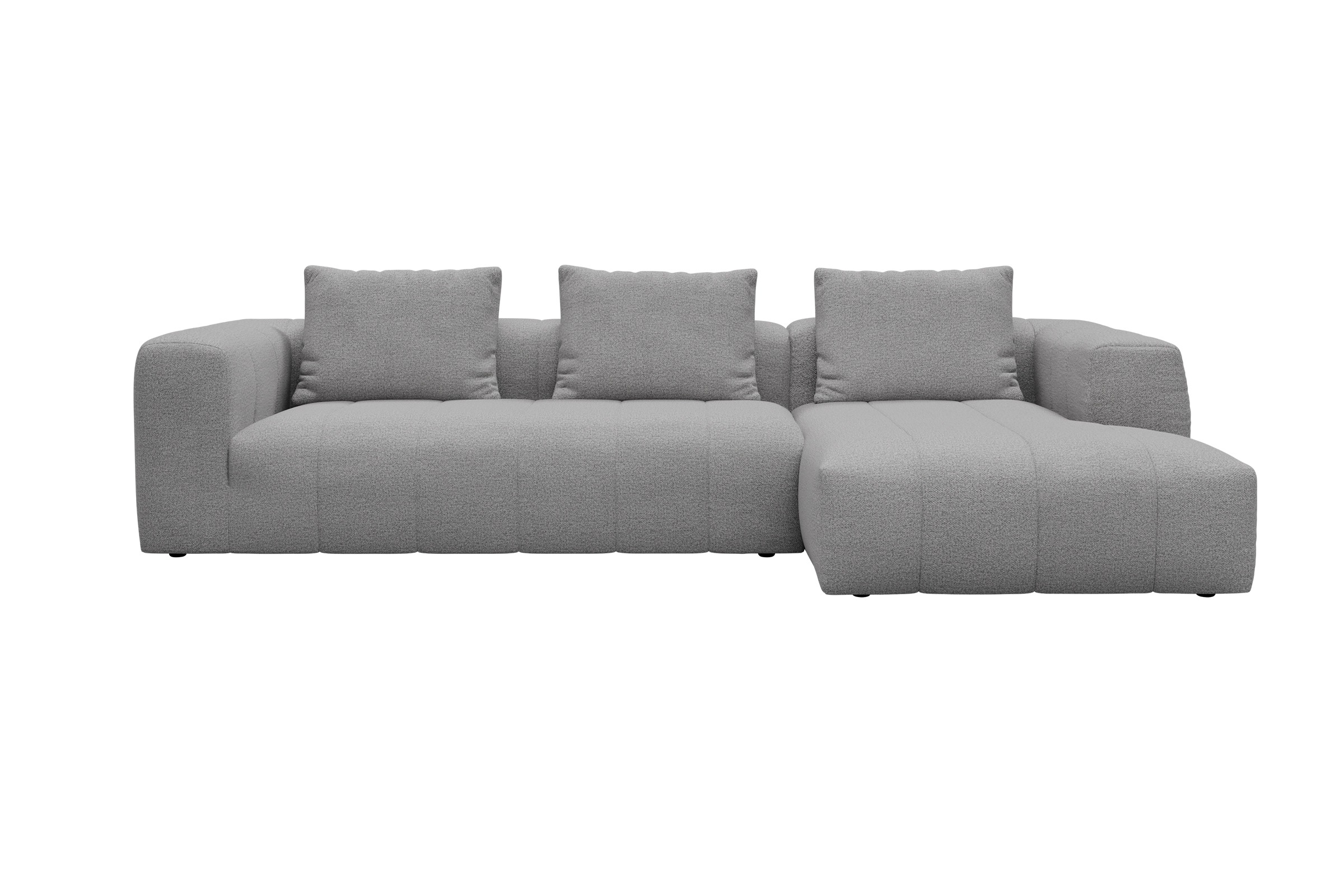 Hugo 2,5-Sitzer Armlehne links mit Chaiselongue Sama-Grey moebelfaktor