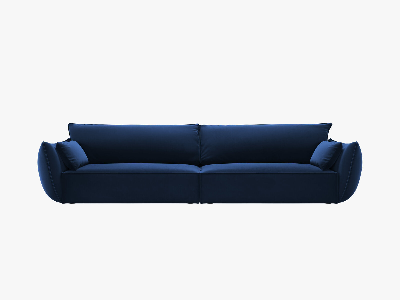 Micadoni 4-Sitzer Sofa Kaelle Samt Bluvel Königsblau