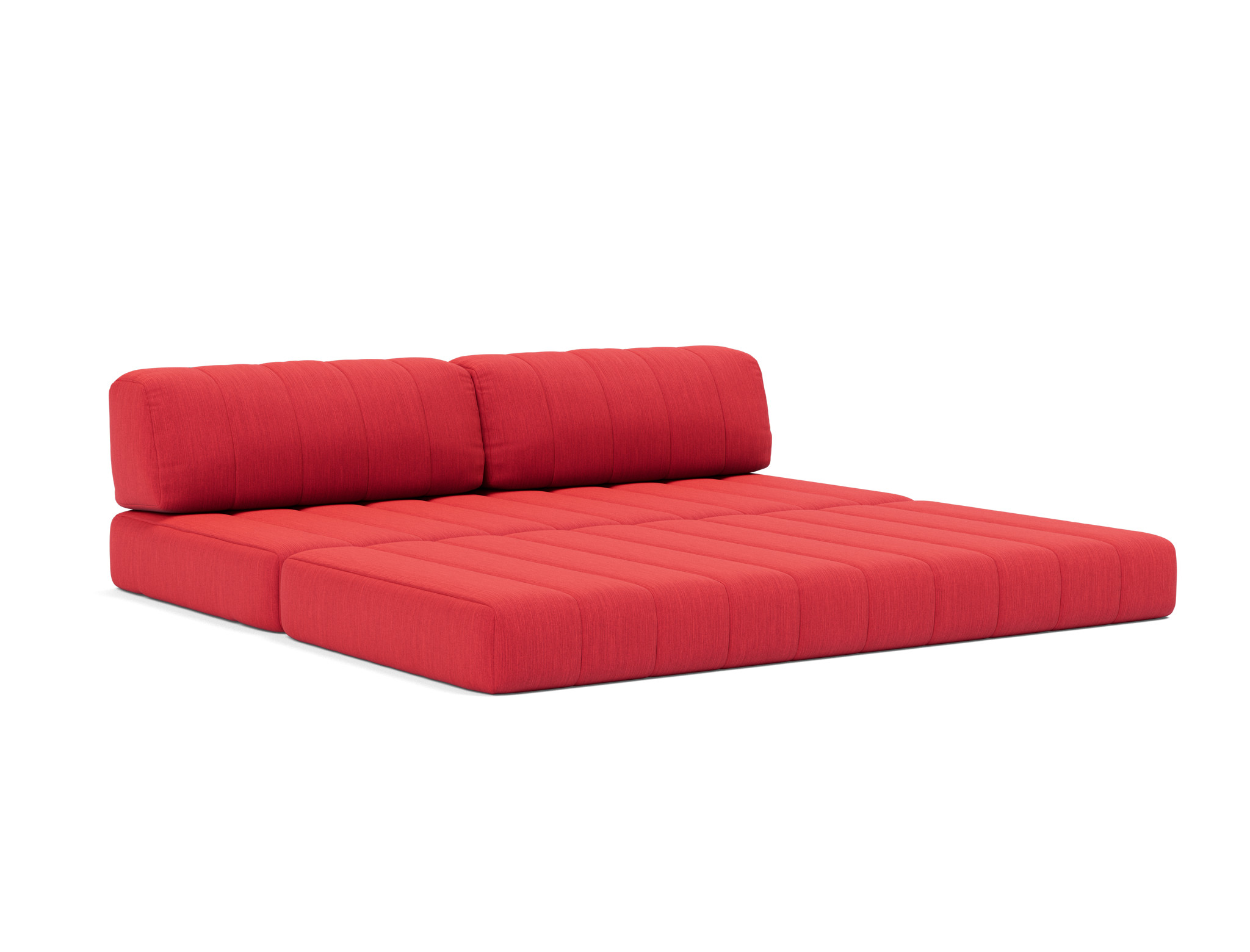 Schlafsofa CozyPad Flachgewebe Elegance 511-Red