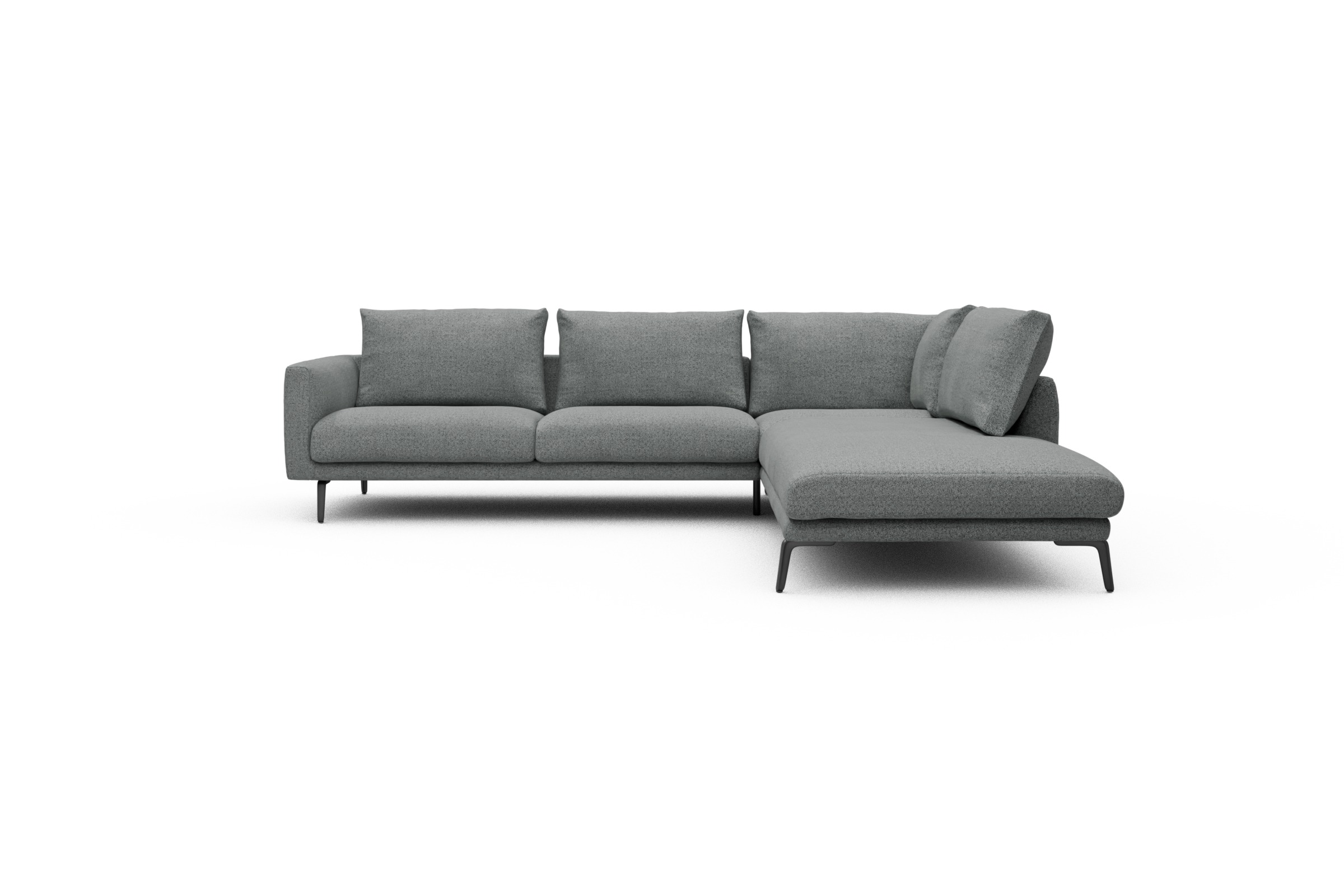 Skandi Home Ecksofa Karl Relax-Ecke rechts mit 2,5-Sitzer Aivi-Gravet-Grey moebelfaktor