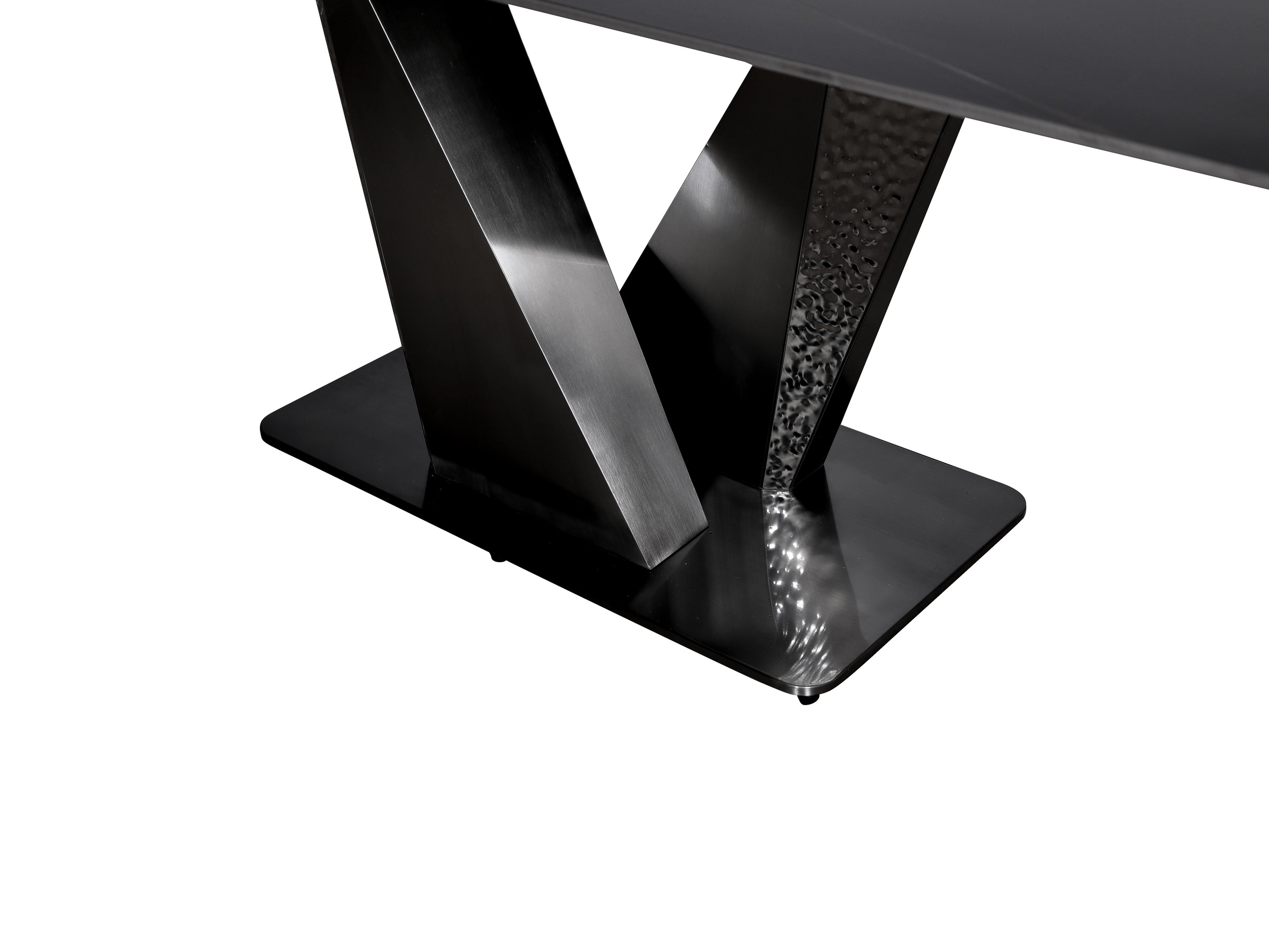 Livin Hill Esstisch 180cm Modig Graphitbeine, schwarze Tischplatte M30