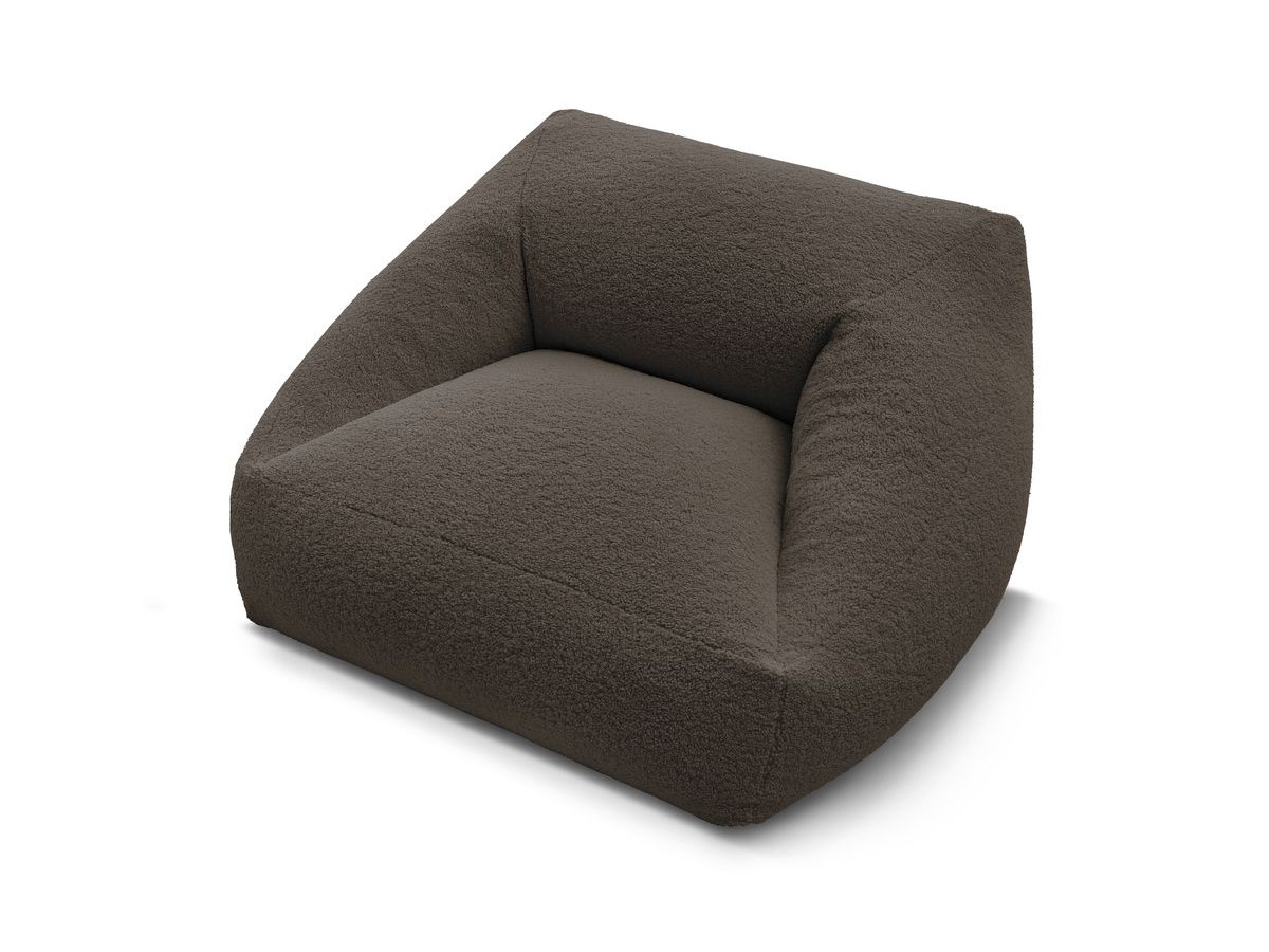 Bobochic Lilibet Pouf Bouclé-Stoff Braun