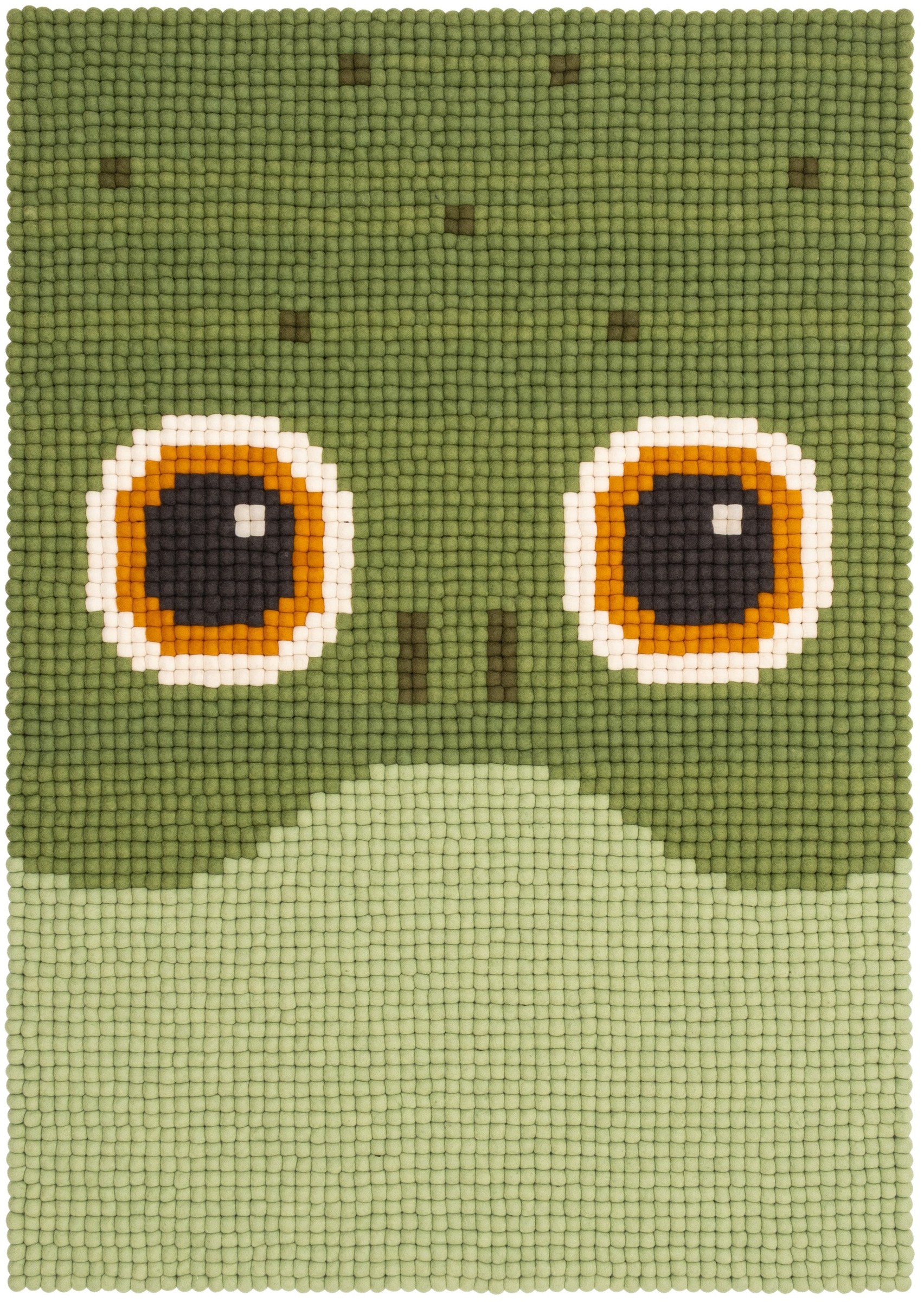 myfelt Käthe Filzkugelteppich Grün