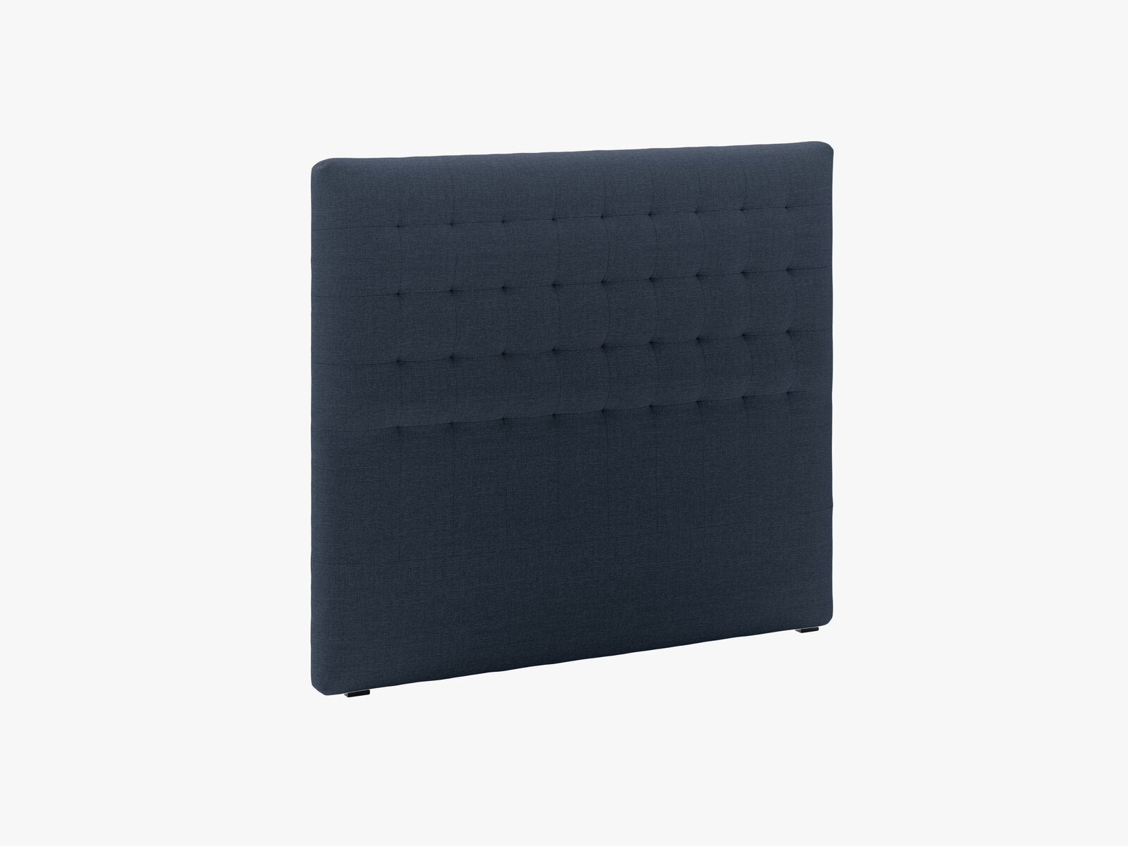Micadoni Nova Samtiger Kopfteil 120 cm (H 120 cm) Strukturierter Stoff Liberty Marineblau 140x120