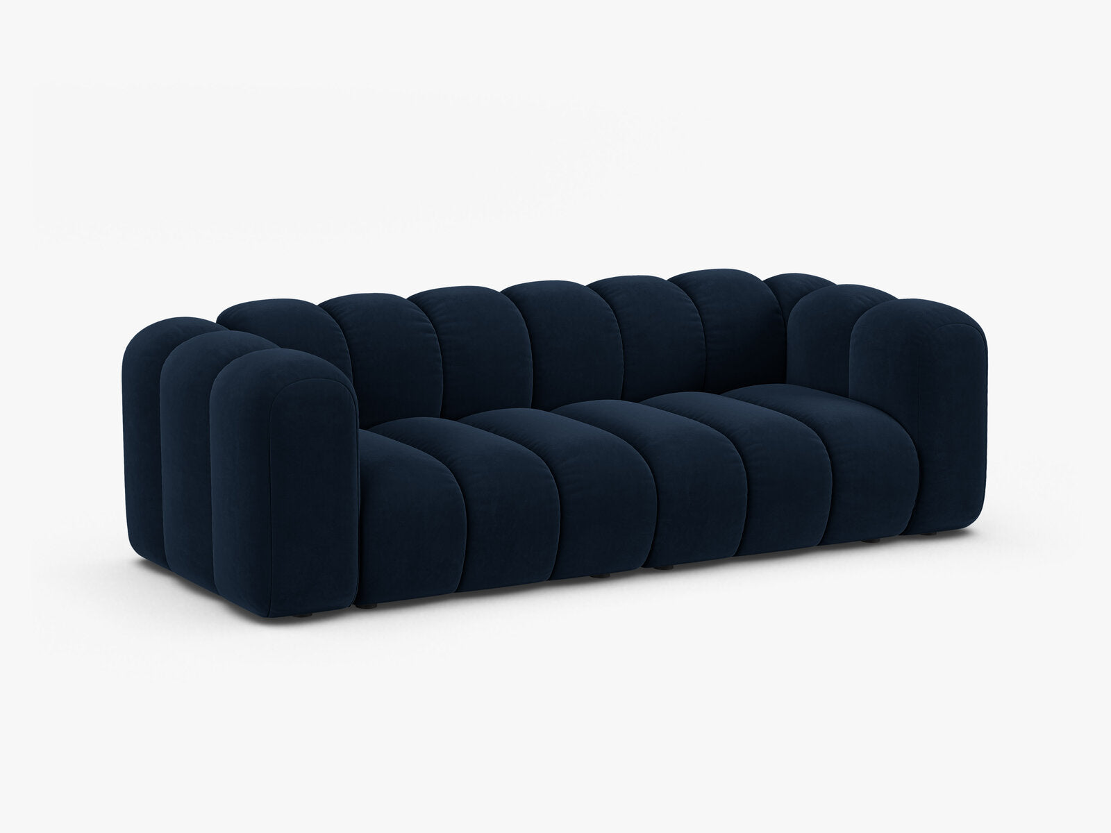 Micadoni Sofa Lupine 3-Sitzer Samt Salvador Königsblau