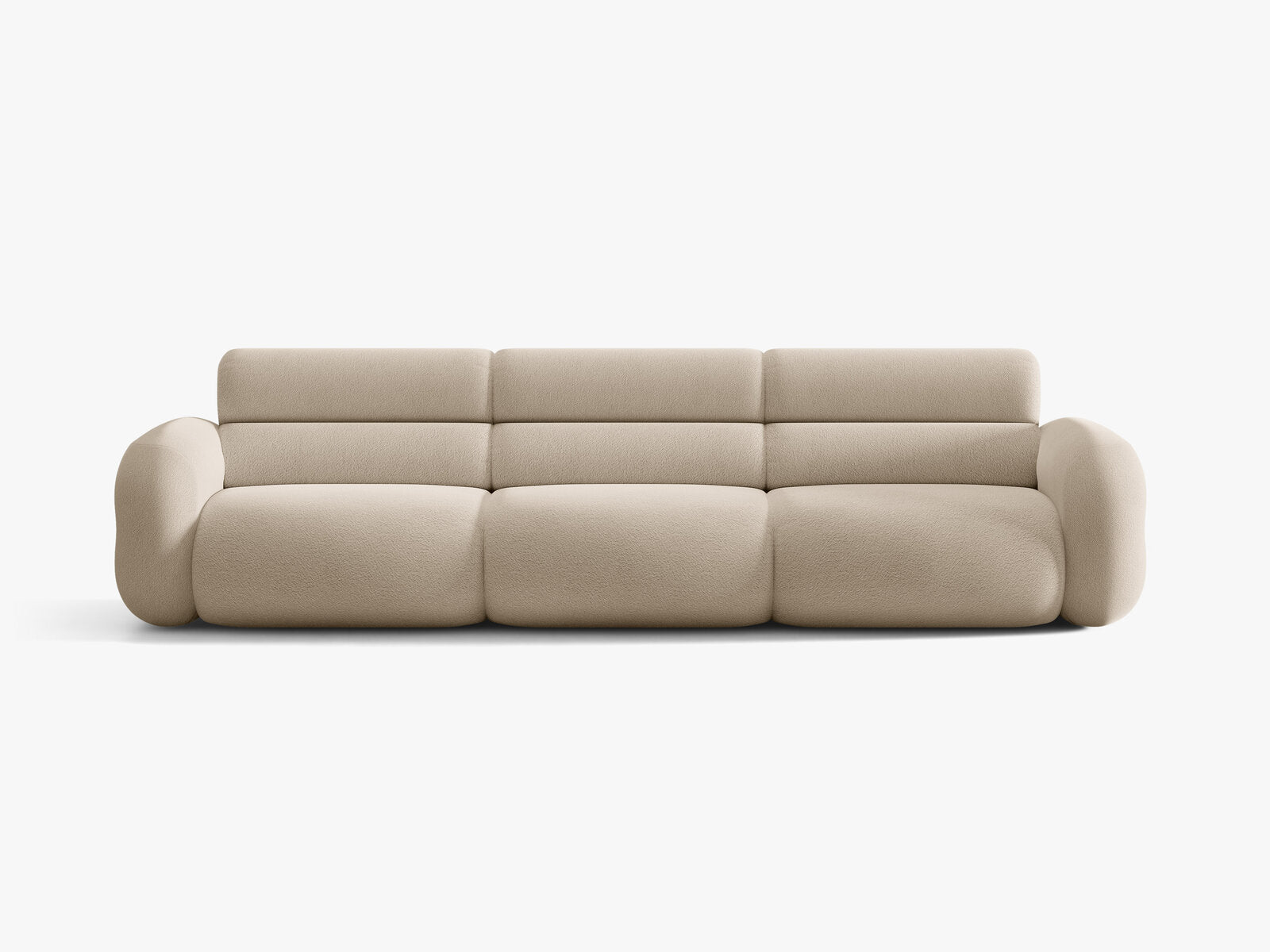 Micadoni Neo Modulares Sofa 4-Sitzer Boucle Baloo Beige