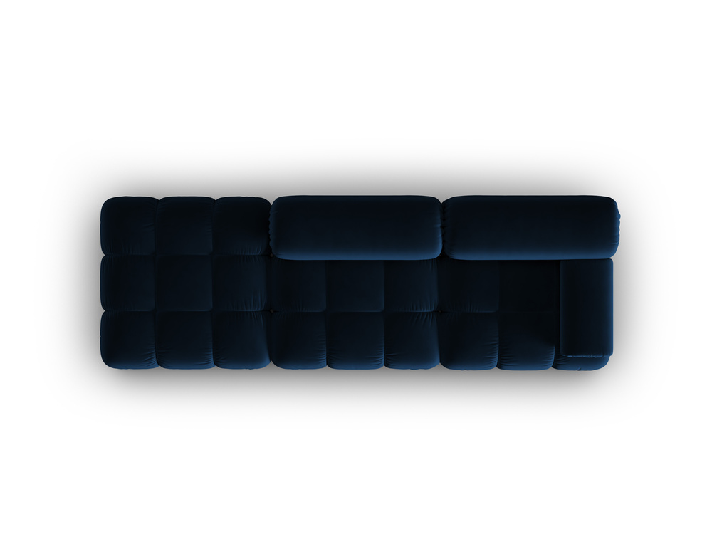 Cosmopolitan Design Modulares Sofa Cortina 4-Sitzer Samt Bluvel Königsblau Links