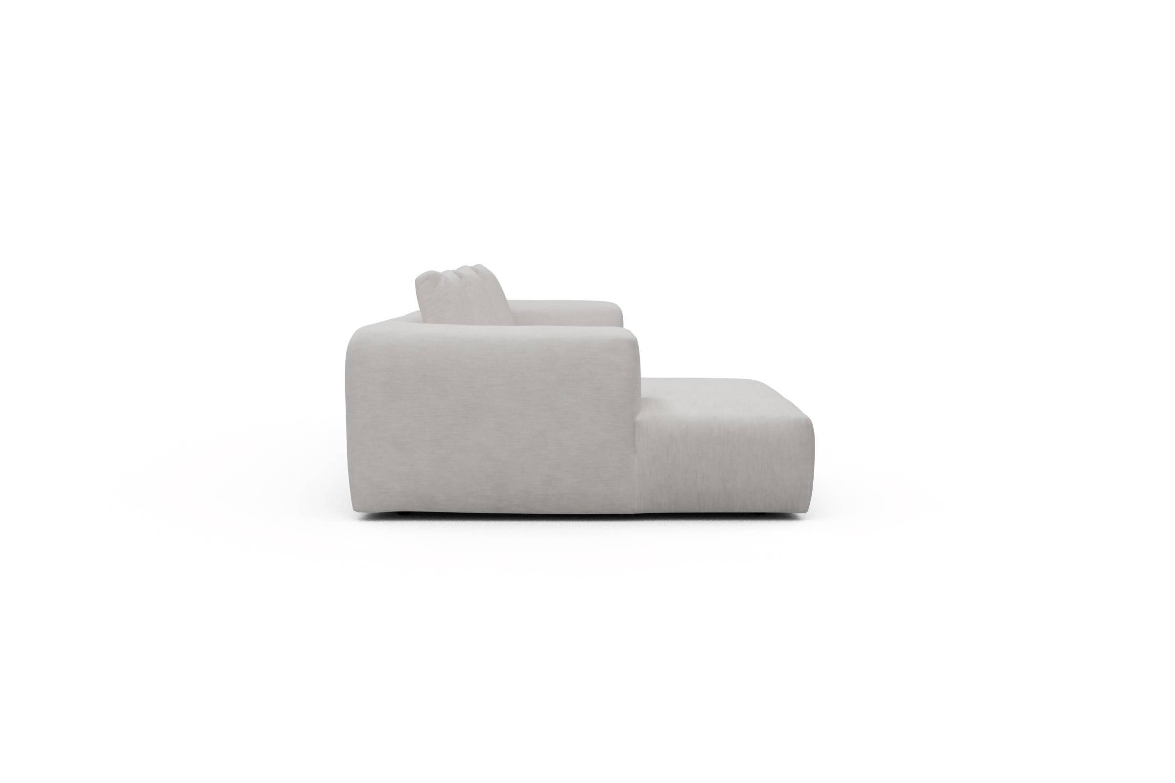 Ecksofa Fred Chaiselongue links mit 2,5-Sitzer Vivus-Dusty-Off-White