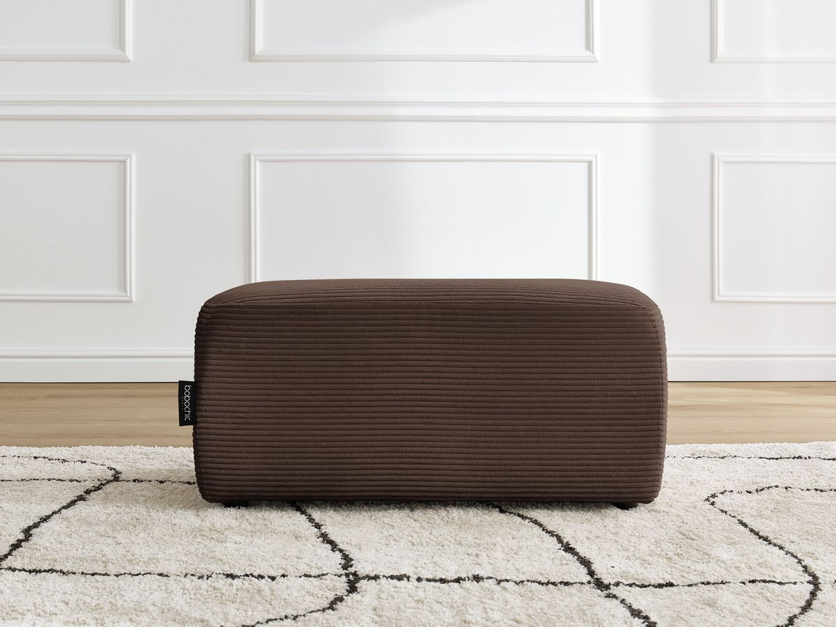 Bobochic Atilla Pouf Cordsamt Braun