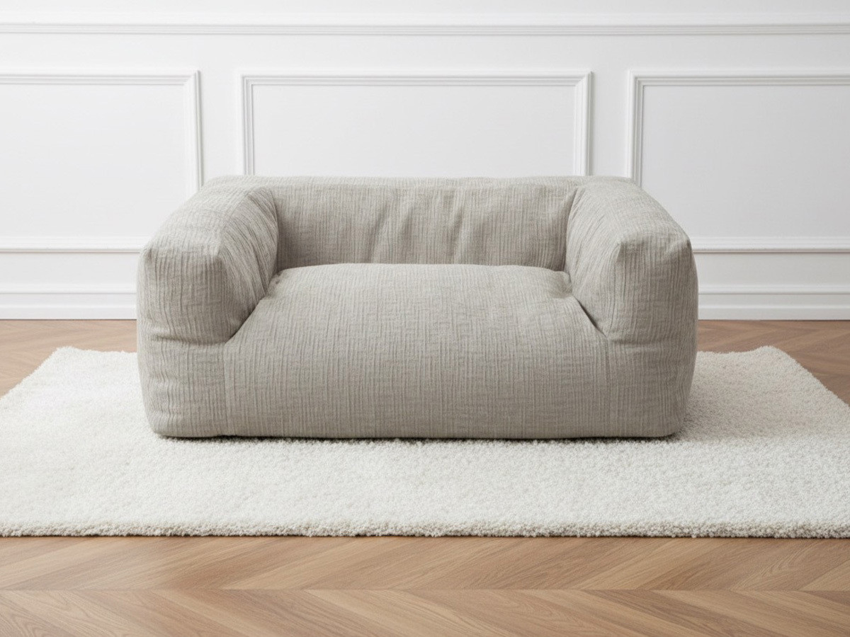 Bobochic Salto Hundekorb Strukturstoff Beige, Größe XL (115 cm)