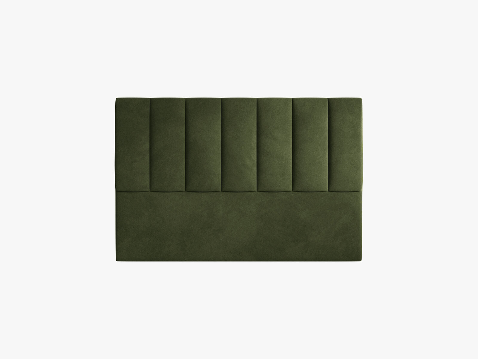 Micadoni Marl Samtiger Kopfteil 140 cm (H 95 cm) Samt Magic Velvet Armeegrün 140x95