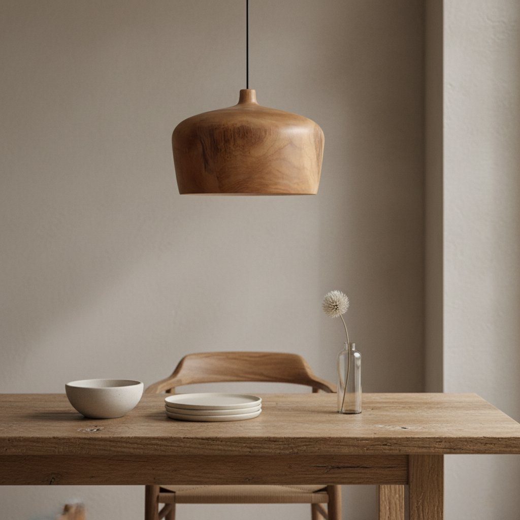 Raw Materials Pendelleuchte Sirocco Dome Teak