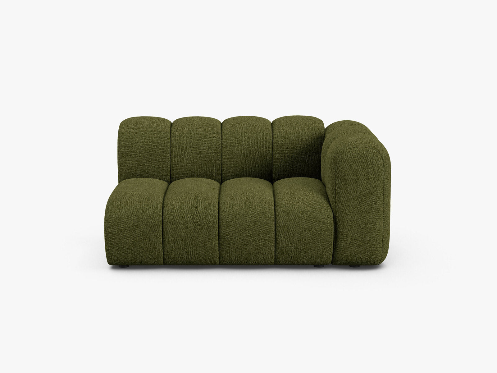 Micadoni Modul Lupine 2-Sitzer Boucle Baloo Dunkel-Olivgrün Rechts