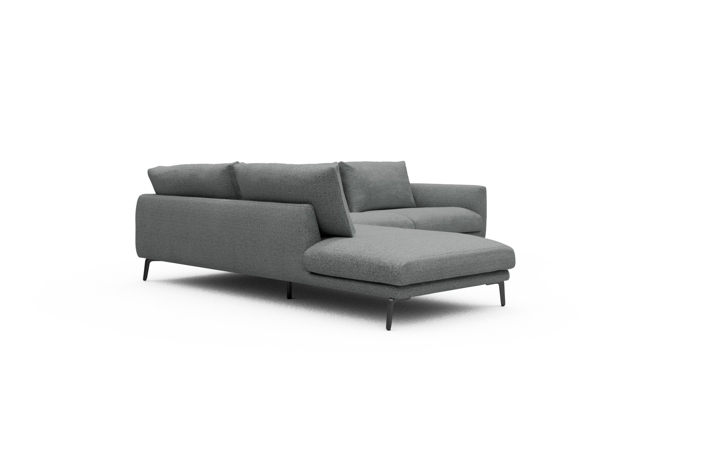 Ecksofa Karl Relax-Ecke links mit 2,5-Sitzer Aivi-Gravet-Grey
