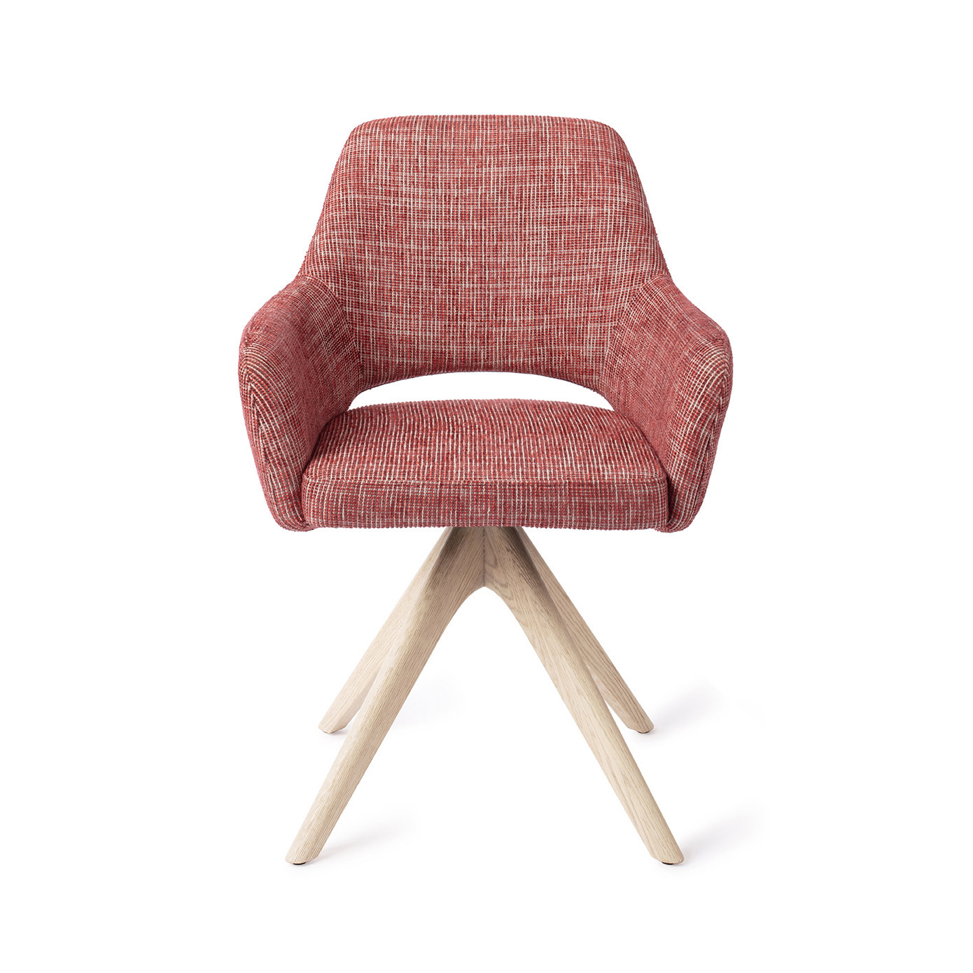 Jesper Home Esszimmerstuhl Yanai Berry Bars Revolve Eiche gebleicht