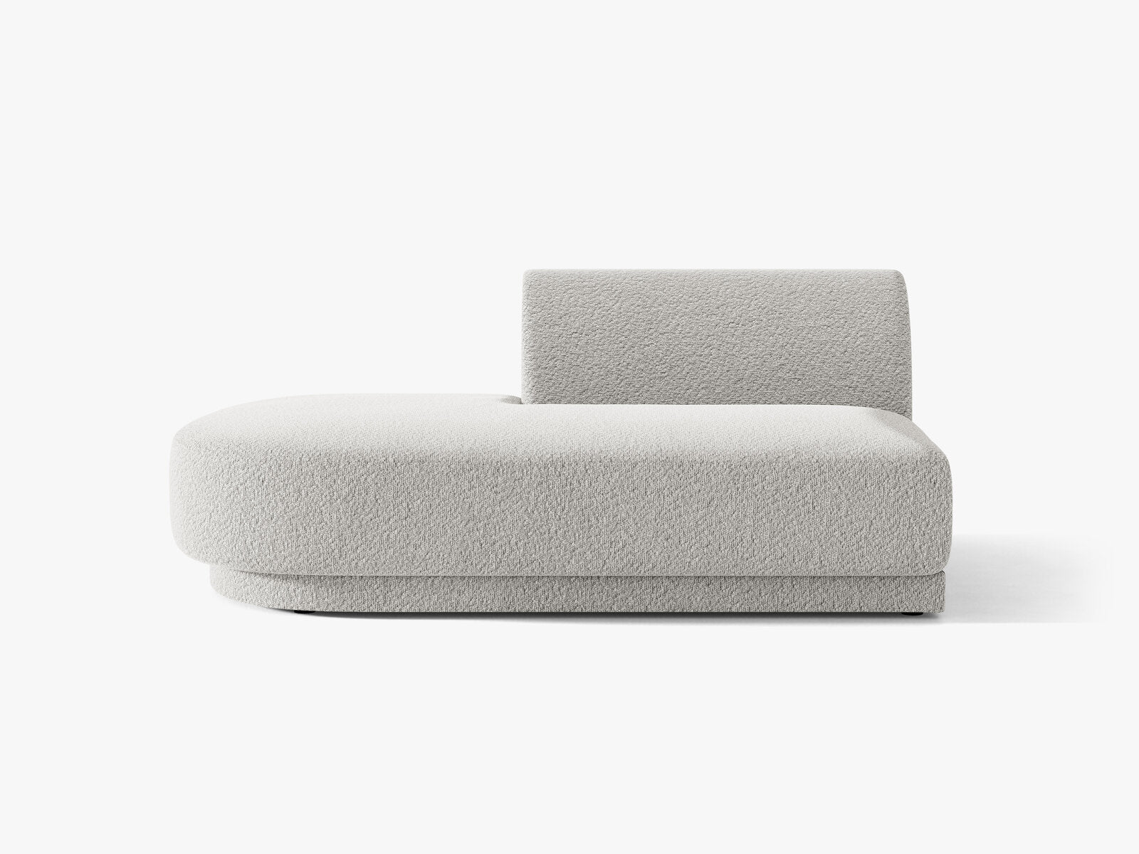Micadoni 2-Sitzer Sitzmodul offen Miley Links Boucle Baloo Hellgrau