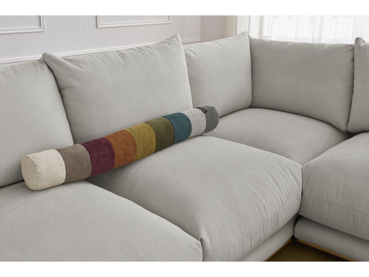 Bobochic Ernest Ecksofa Stoff Hellgrau
