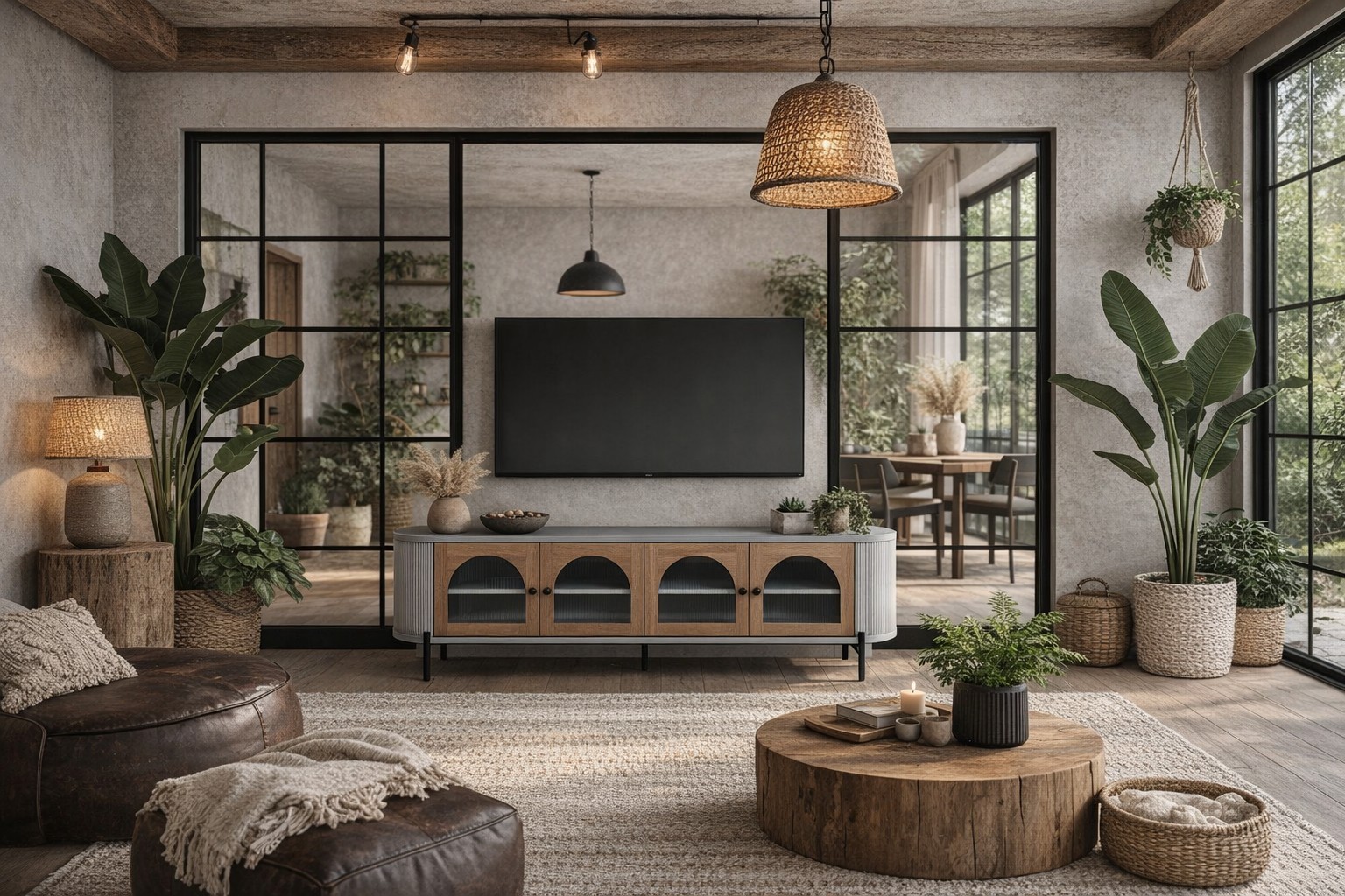 Livin Hill TV-Kommode Stilig 200 × 40 × 60 cm Hellgrau