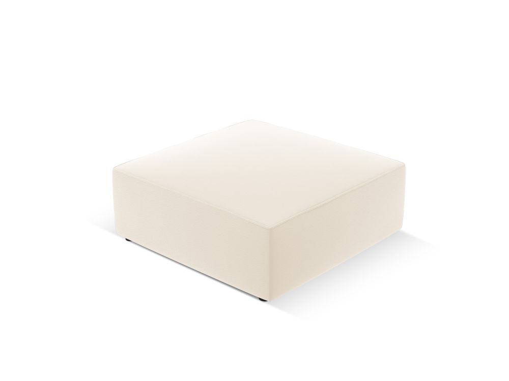 Cosmopolitan Design Pouf Siena Kunstleder Pacifico Helles Beige