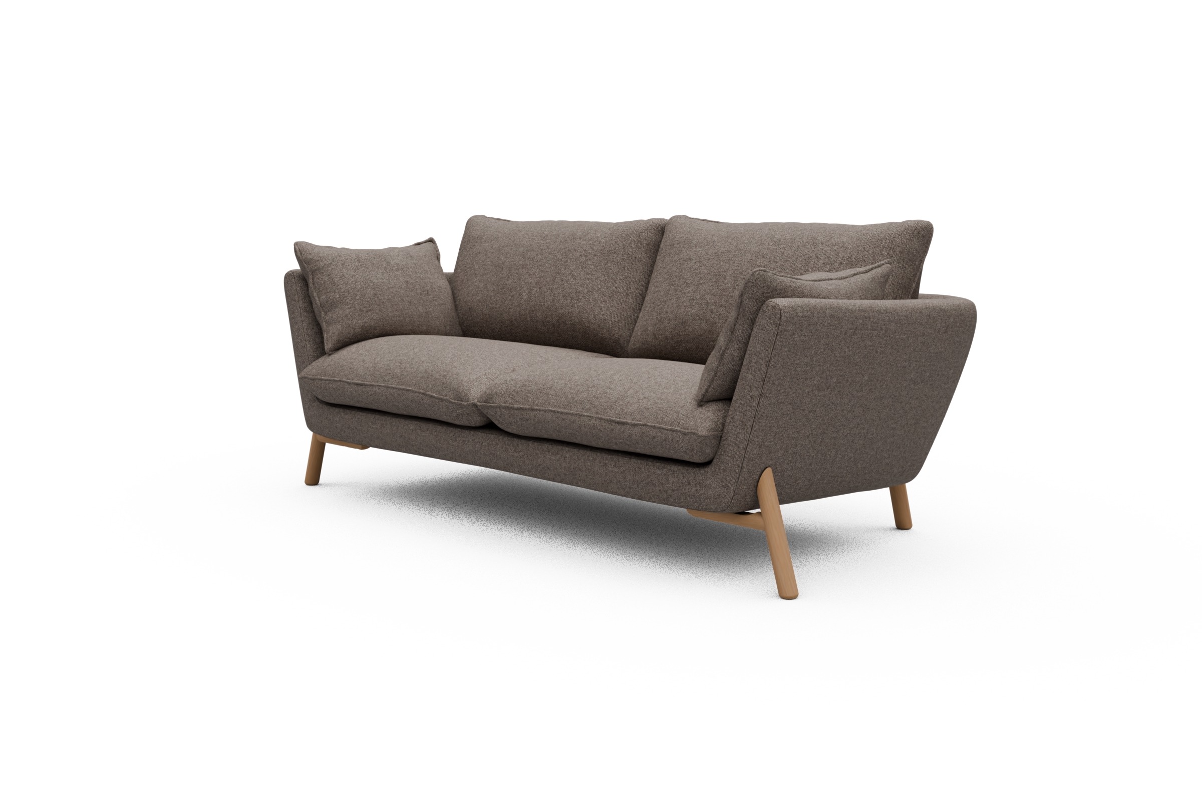 Sofa Emil 2-Sitzer Beinfarbe Eiche Natur Sama-Stone