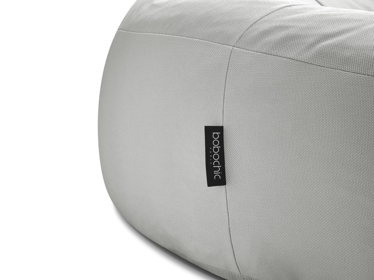 Bobochic Eloane Pouf Stoff Hellgrau, 150 cm