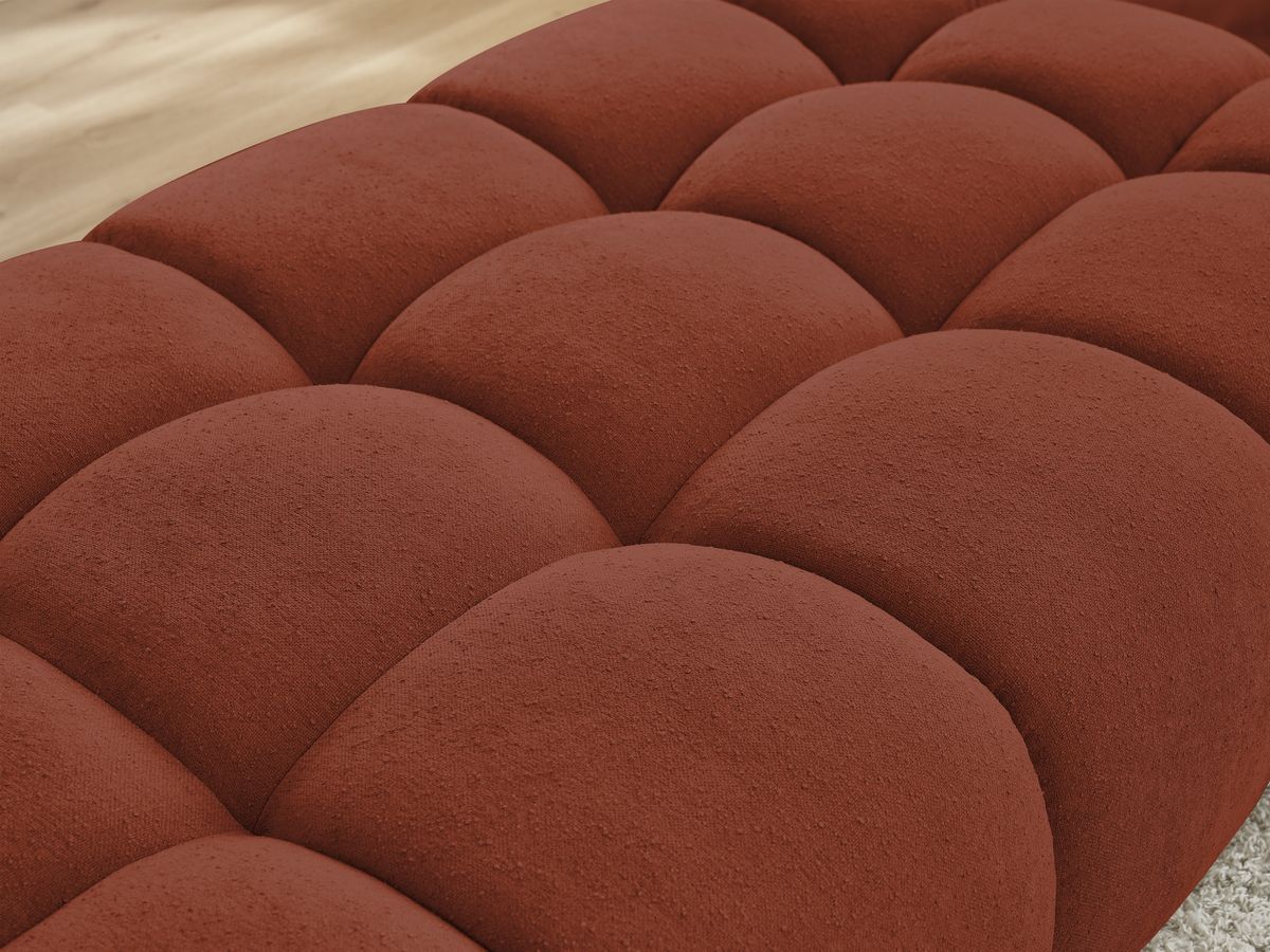 Bobochic Everest Pouf 166 × 100 cm Strukturstoff Orange