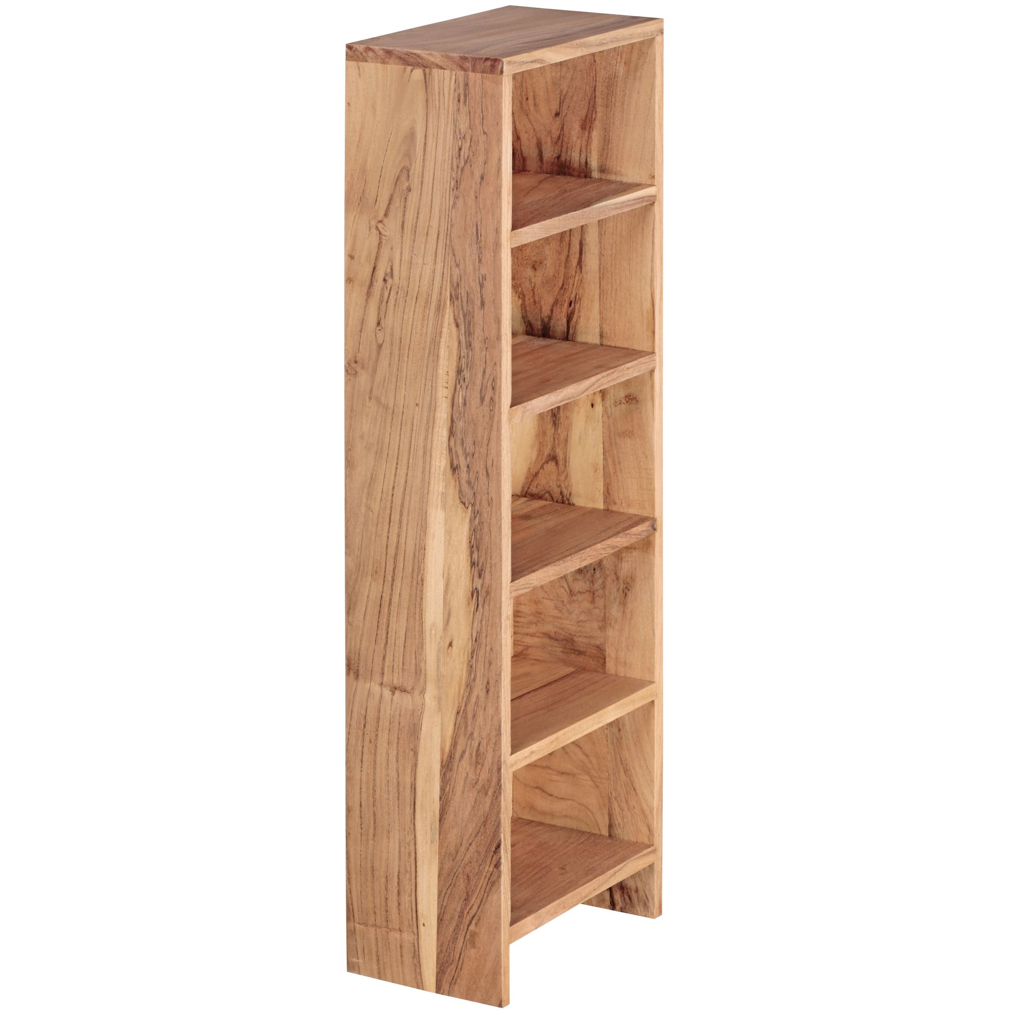 Standregal Aalvik Massivholz Akazie 30 × 17 × 90 cm