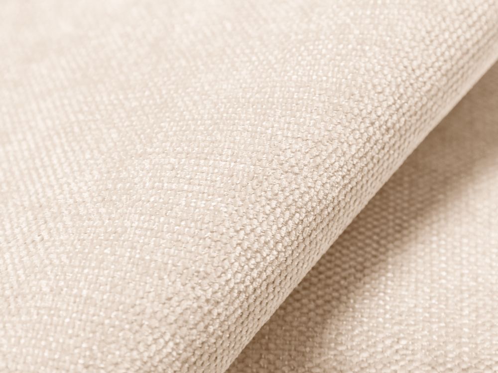 Cosmopolitan Design Pouf Turin Strukturierter Stoff Rosario Helles Beige
