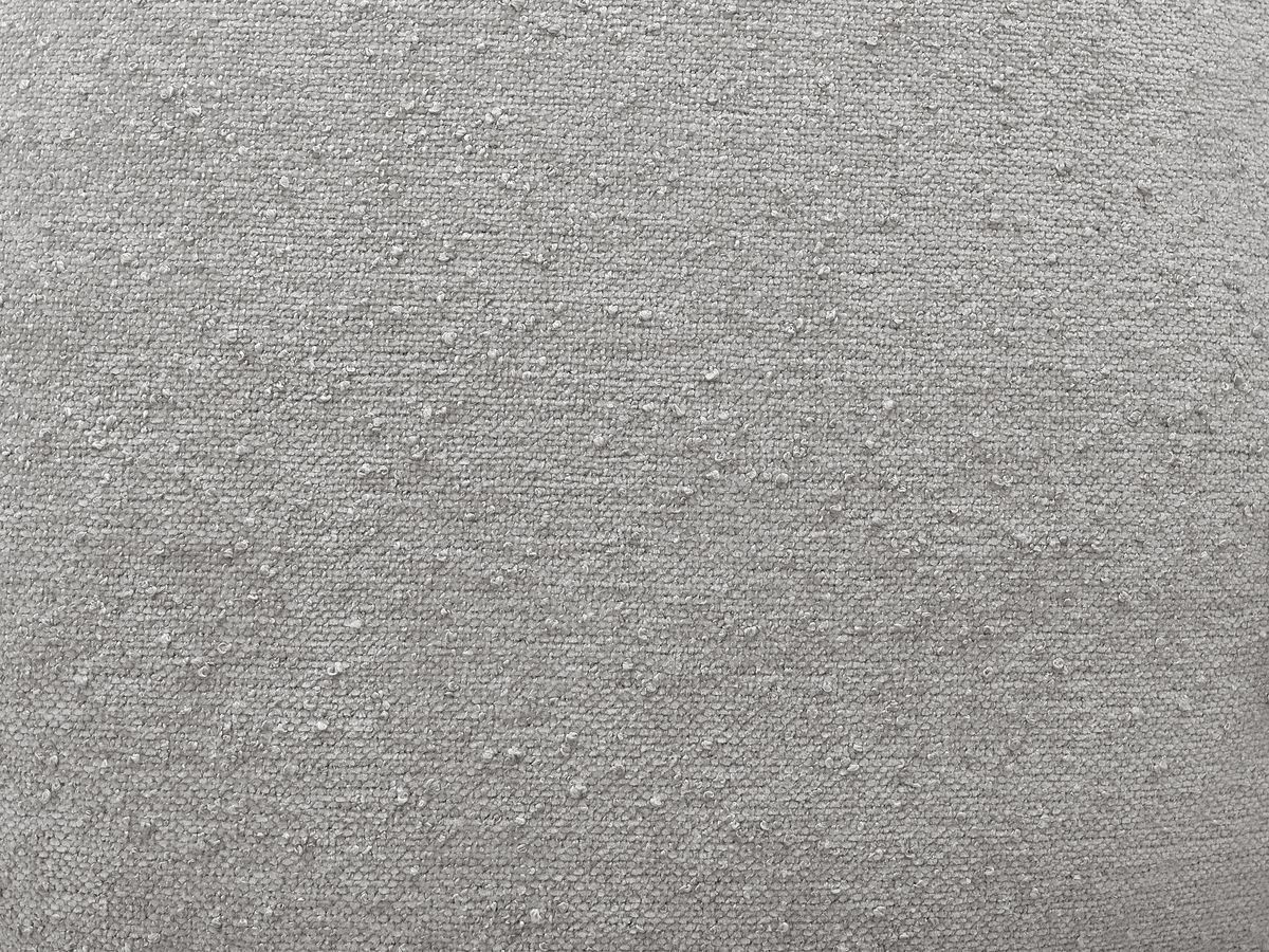 Bobochic Everest Ecksofa, 10 Kissen Strukturstoff Hellgrau Ecke links