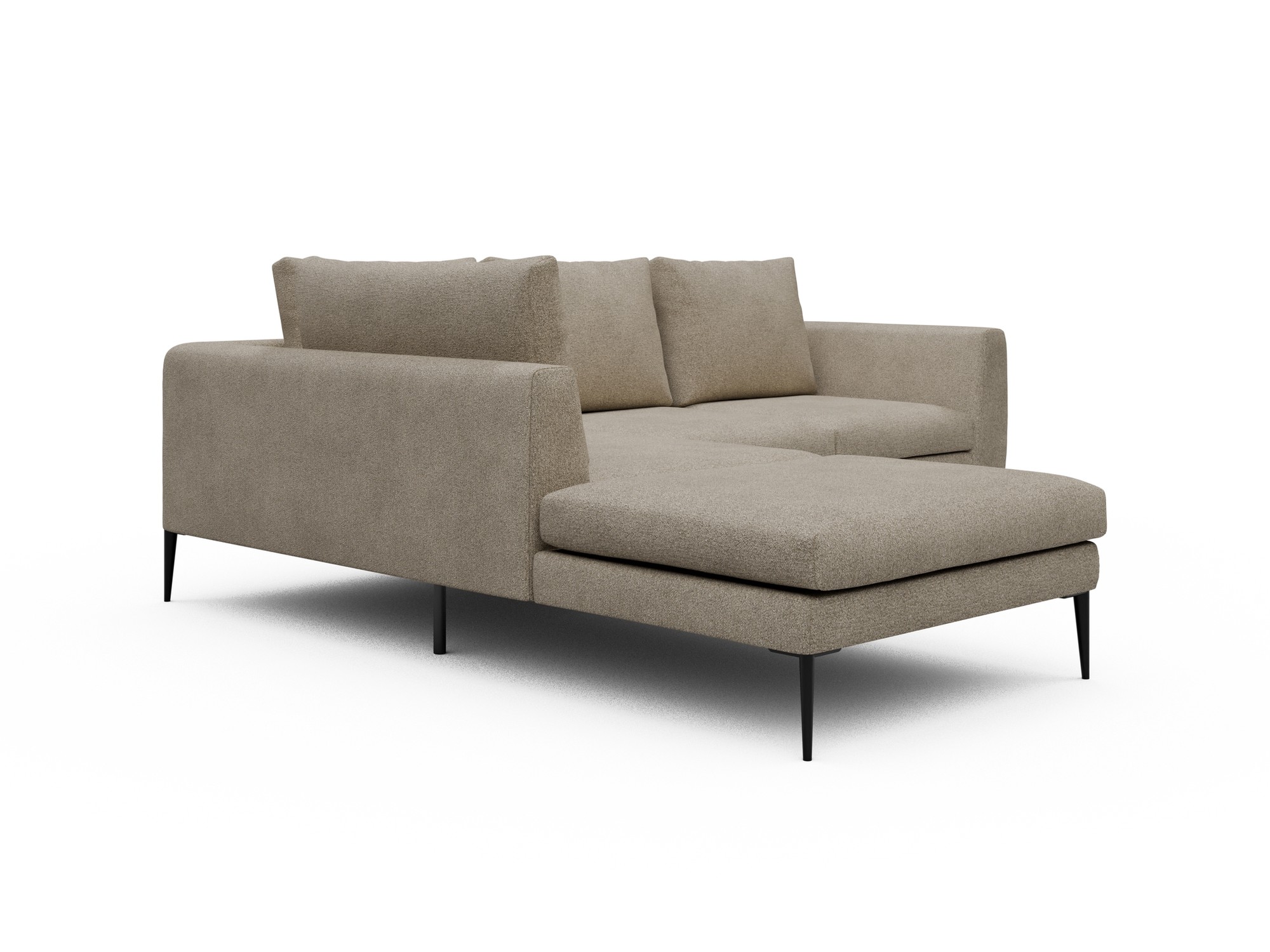 Skandi Home Ecksofa Paul Relax-Ecke links mit 2-Sitzer Boucle-Beige moebelfaktor
