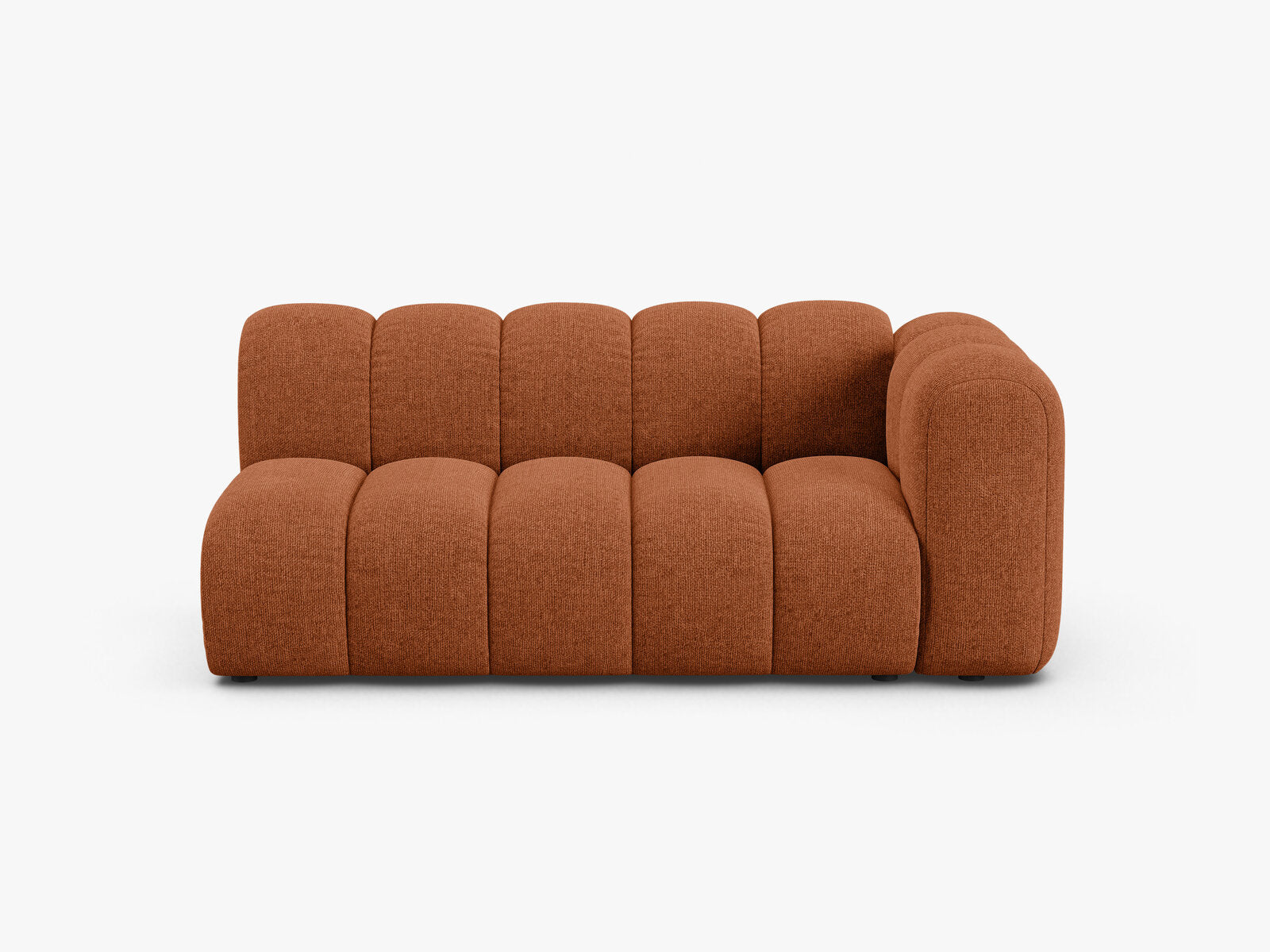 Micadoni Modul Lupine 3-Sitzer Rechts Chenille Eden Ziegel