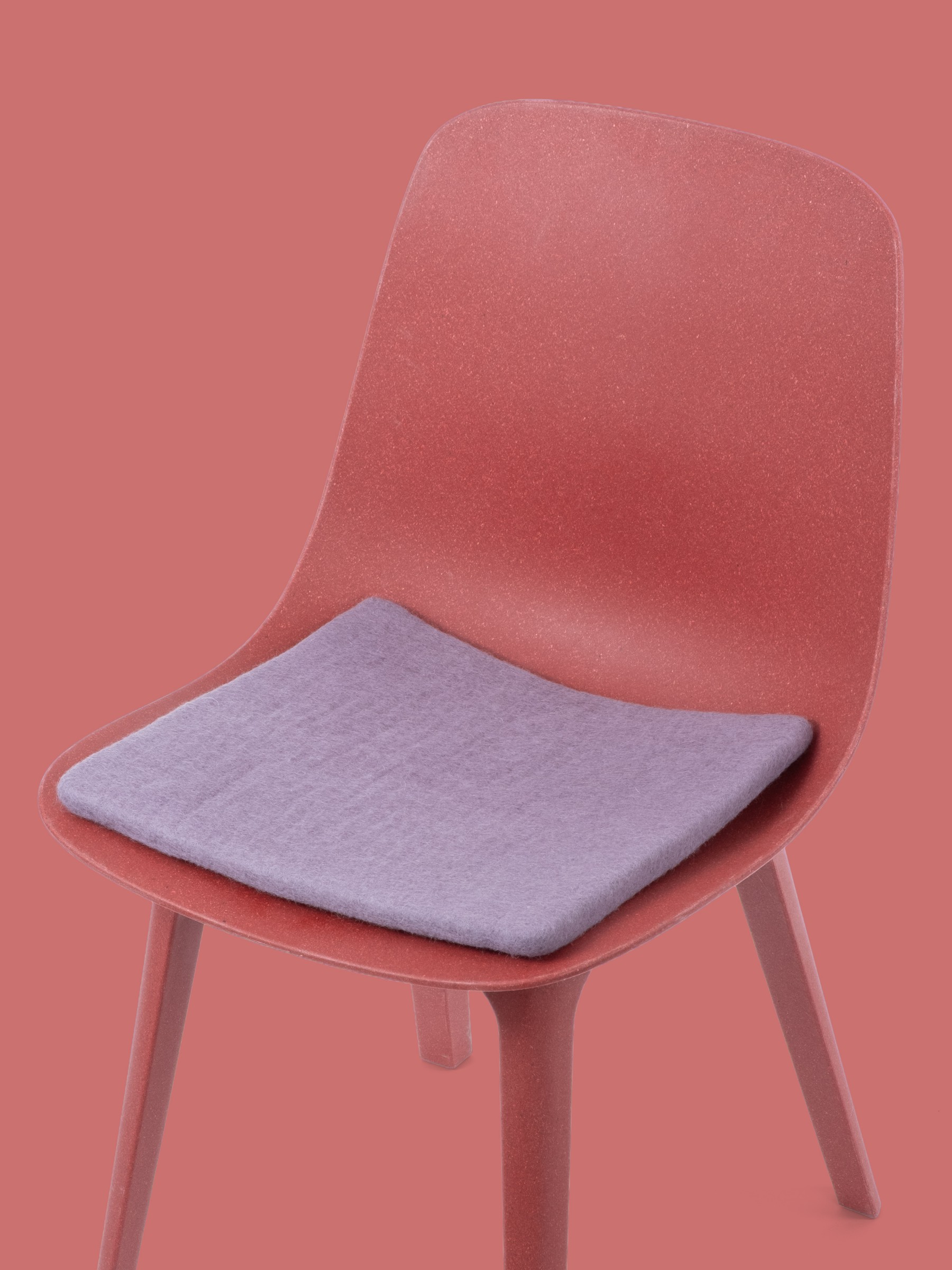 myfelt Tove Filz-Sitzauflage Fliedergrau 36 x 36 cm