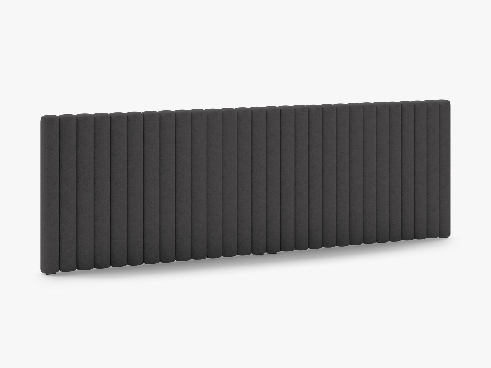 Micadoni Mistero Polster-Kopfteil Strukturierter Stoff Moly Anthrazit 280x95