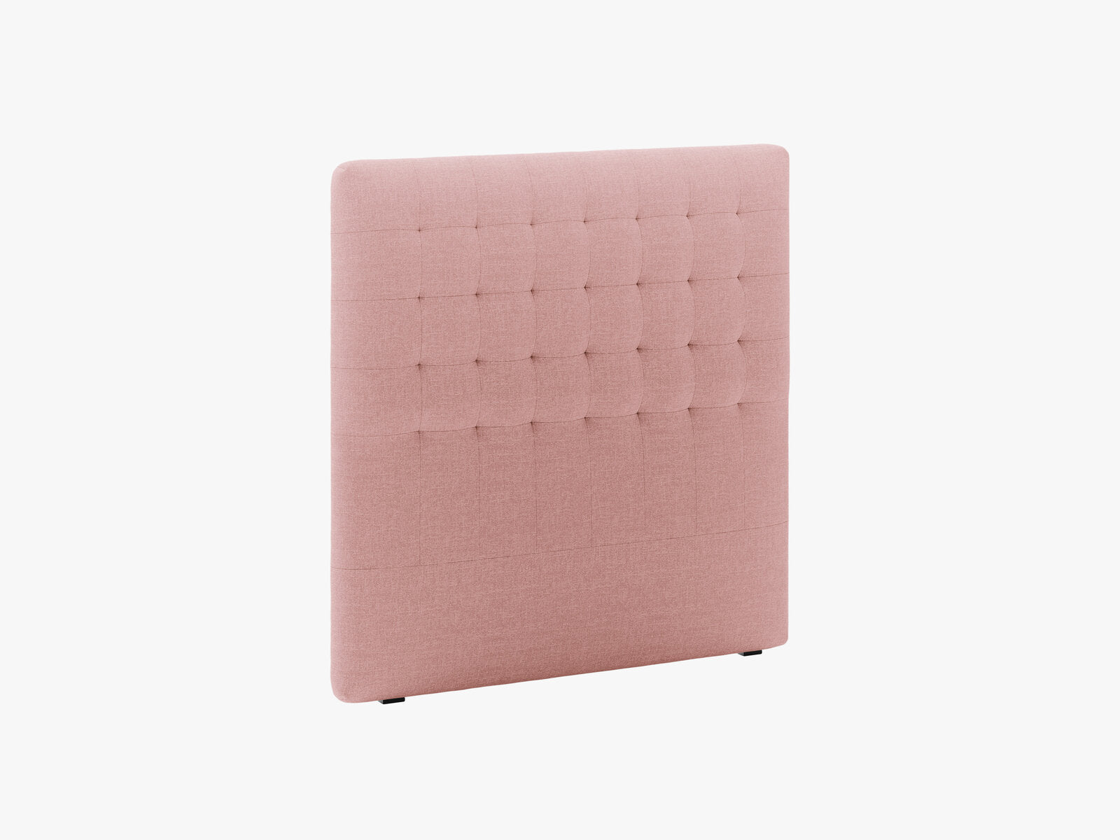 Micadoni Nova Samtiger Kopfteil 120 cm (H 120 cm) Strukturierter Stoff Liberty Rosa 120x120