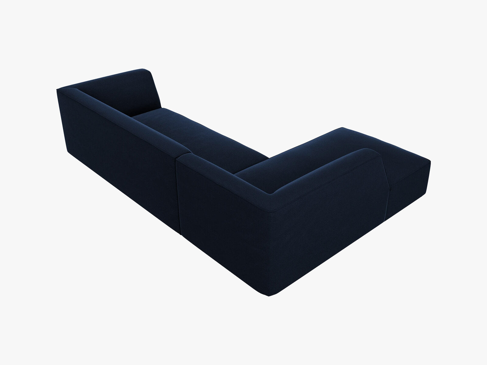 Micadoni 4-Sitzer Modular Sofa Ruby Links Samt Salvador Königsblau