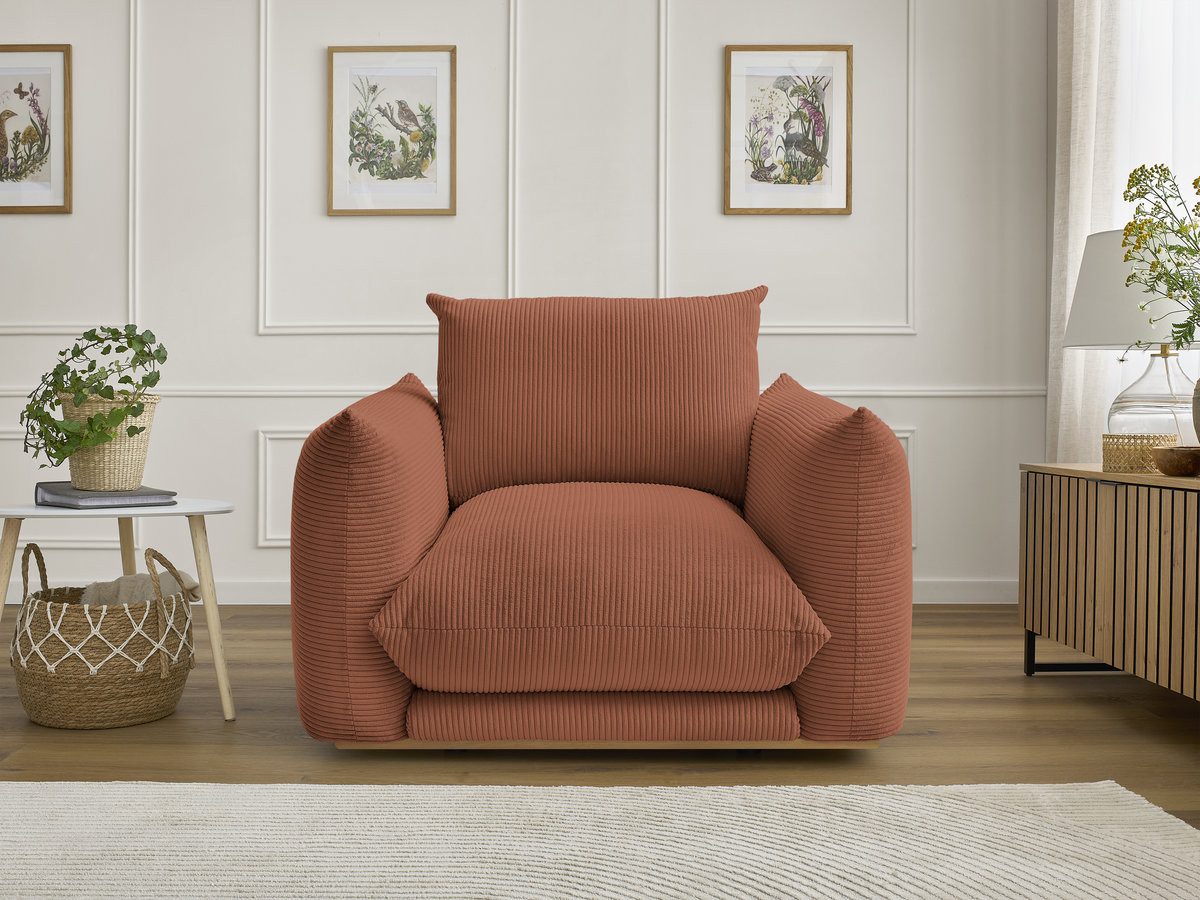 Bobochic Ernest Sessel Cordsamt Orange
