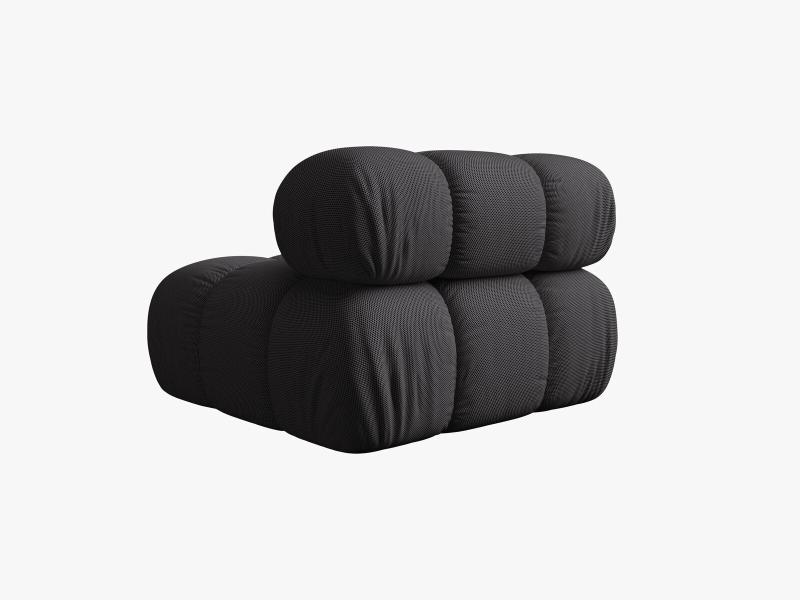 Micadoni Armloses Modul Bellis 3D-Stoff Sonic Espresso