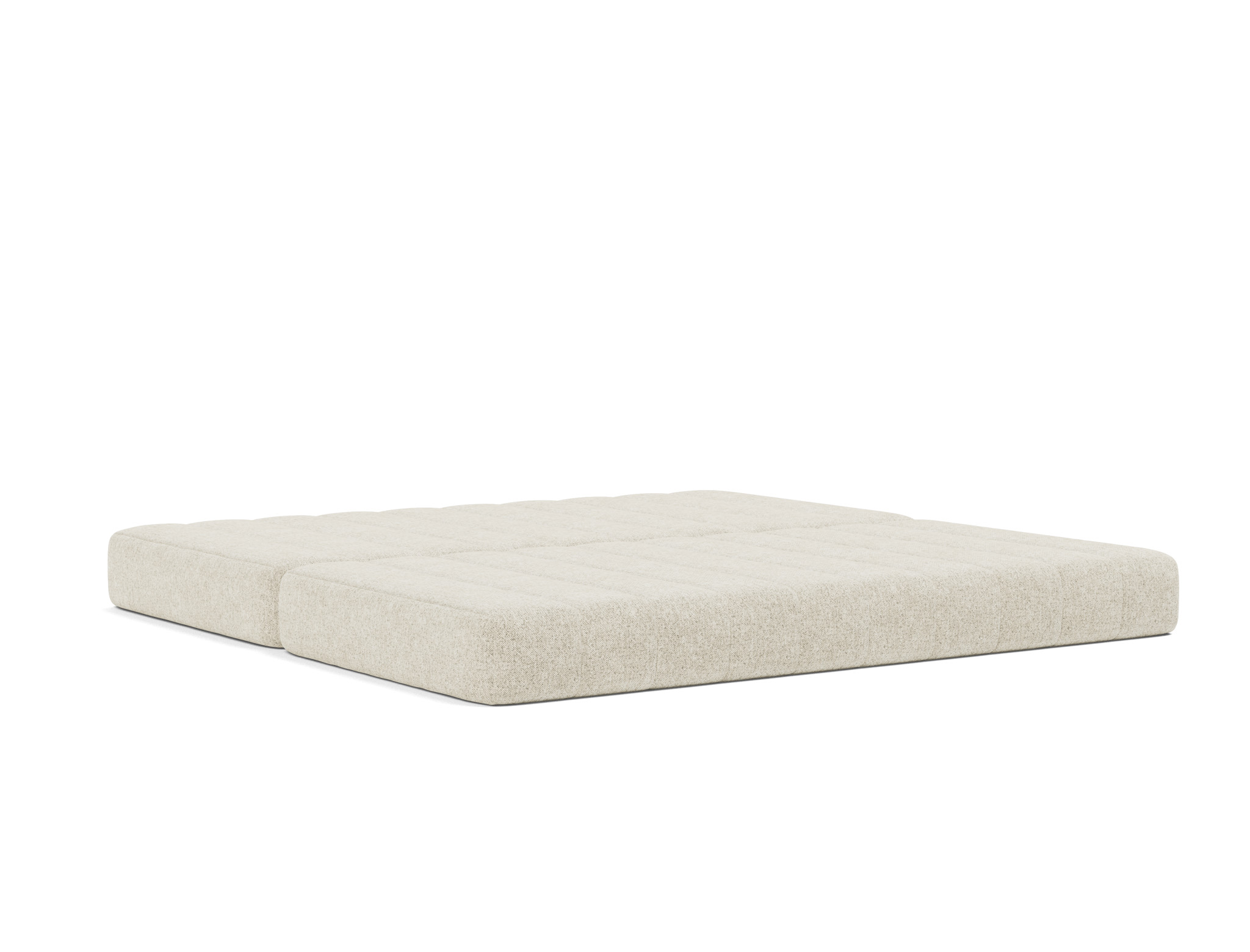 Schlafsofa CozyPad mit Armlehnen Strukturierter Stoff Taura 357-Off-White