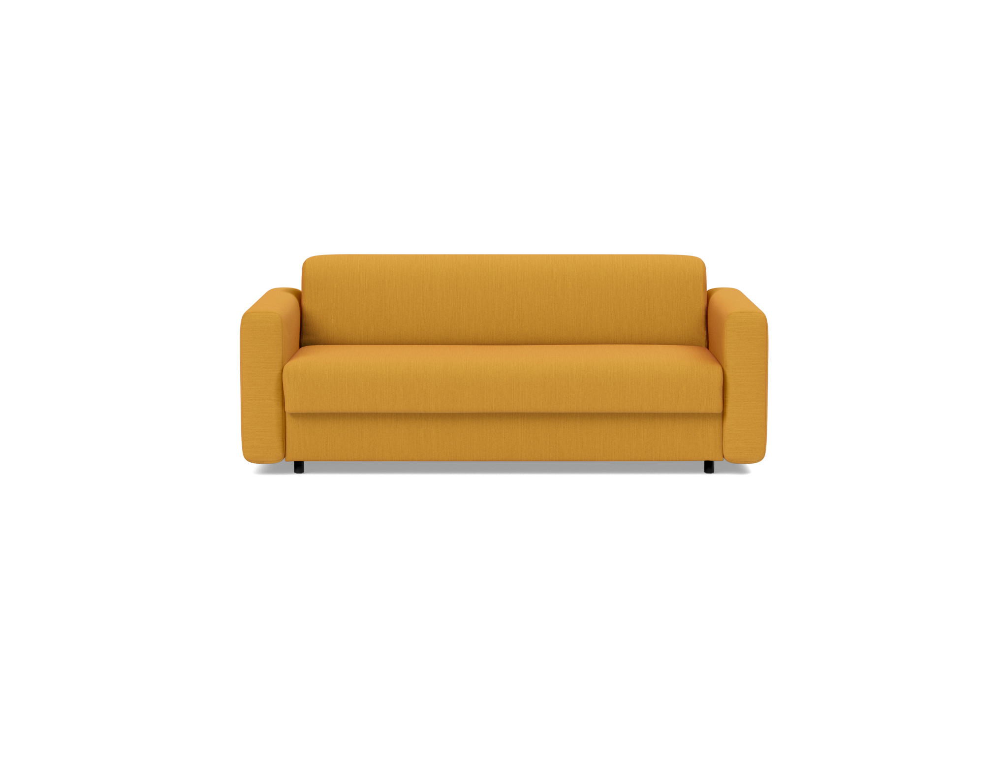 Schlafsofa Killian mit Memory-Matratze 140 Flachgewebe Elegance 507-Burned-Curry