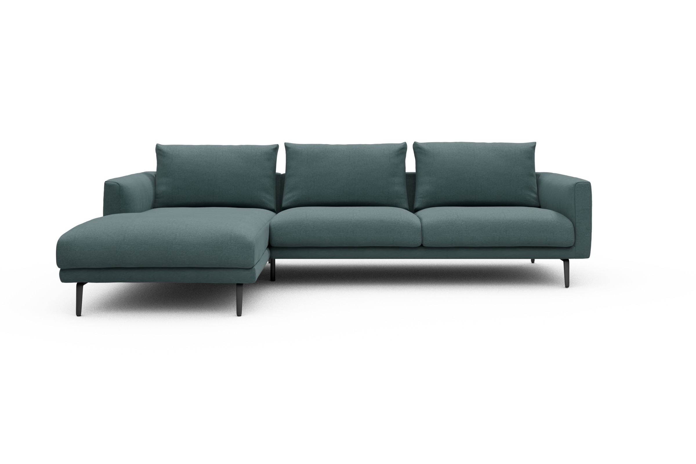 Skandi Home Ecksofa Karl Chaiselongue links mit 2,5-Sitzer Satya-Niagara moebelfaktor
