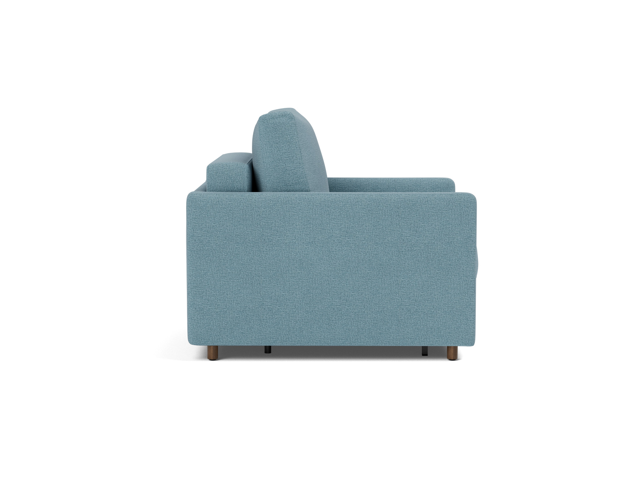 Schlafsessel Neah mit Slim-Armlehnen Flachgewebe Mixed Dance 525-Light-Blue