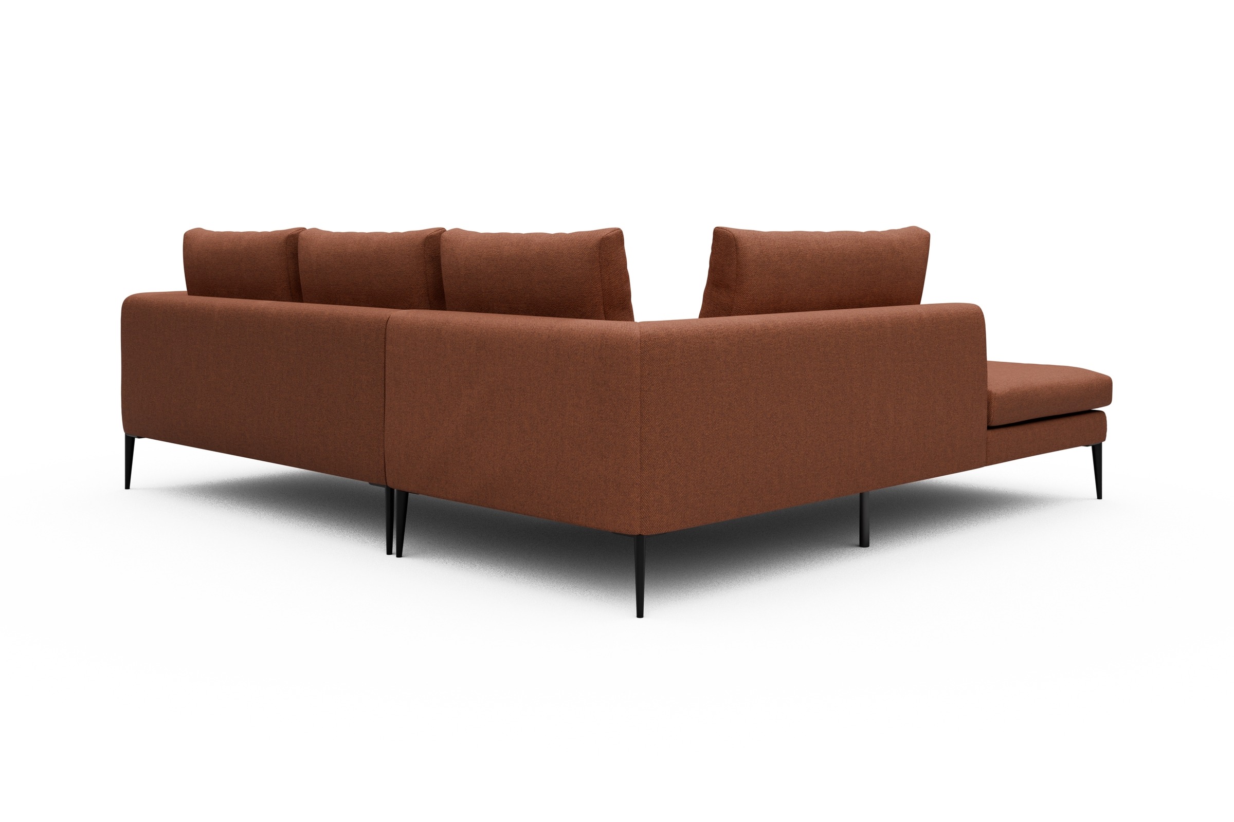 Ecksofa Paul Relax-Ecke links mit 2-Sitzer Weda-Rust