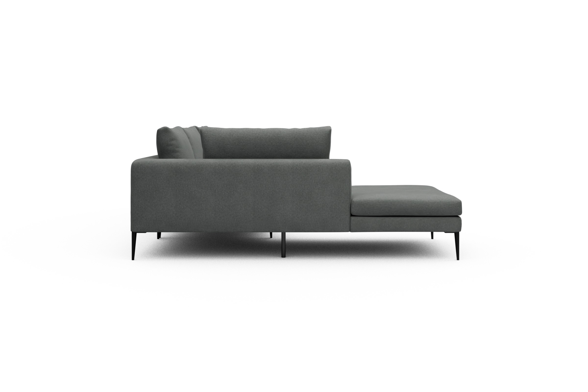 Ecksofa Paul Relax-Ecke rechts mit 3-Sitzer Satya-Steel