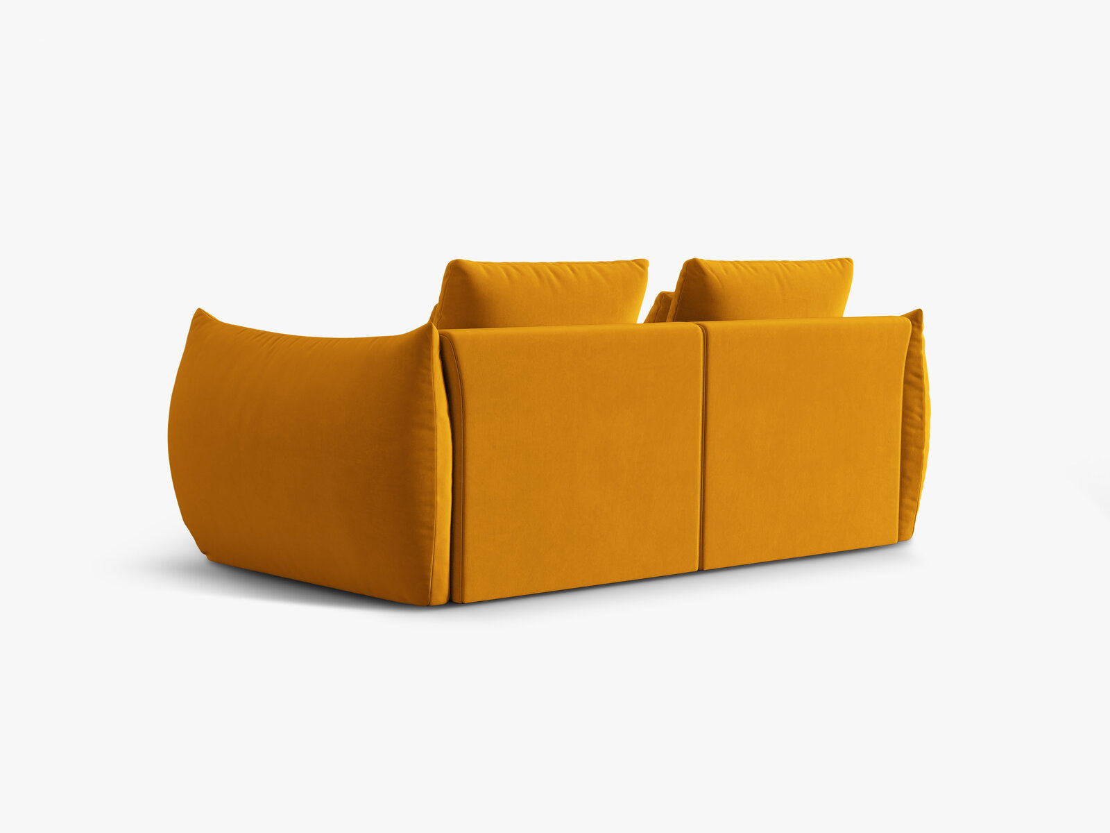 Micadoni Sofa Bloom 3-Sitzer Samt Gelb