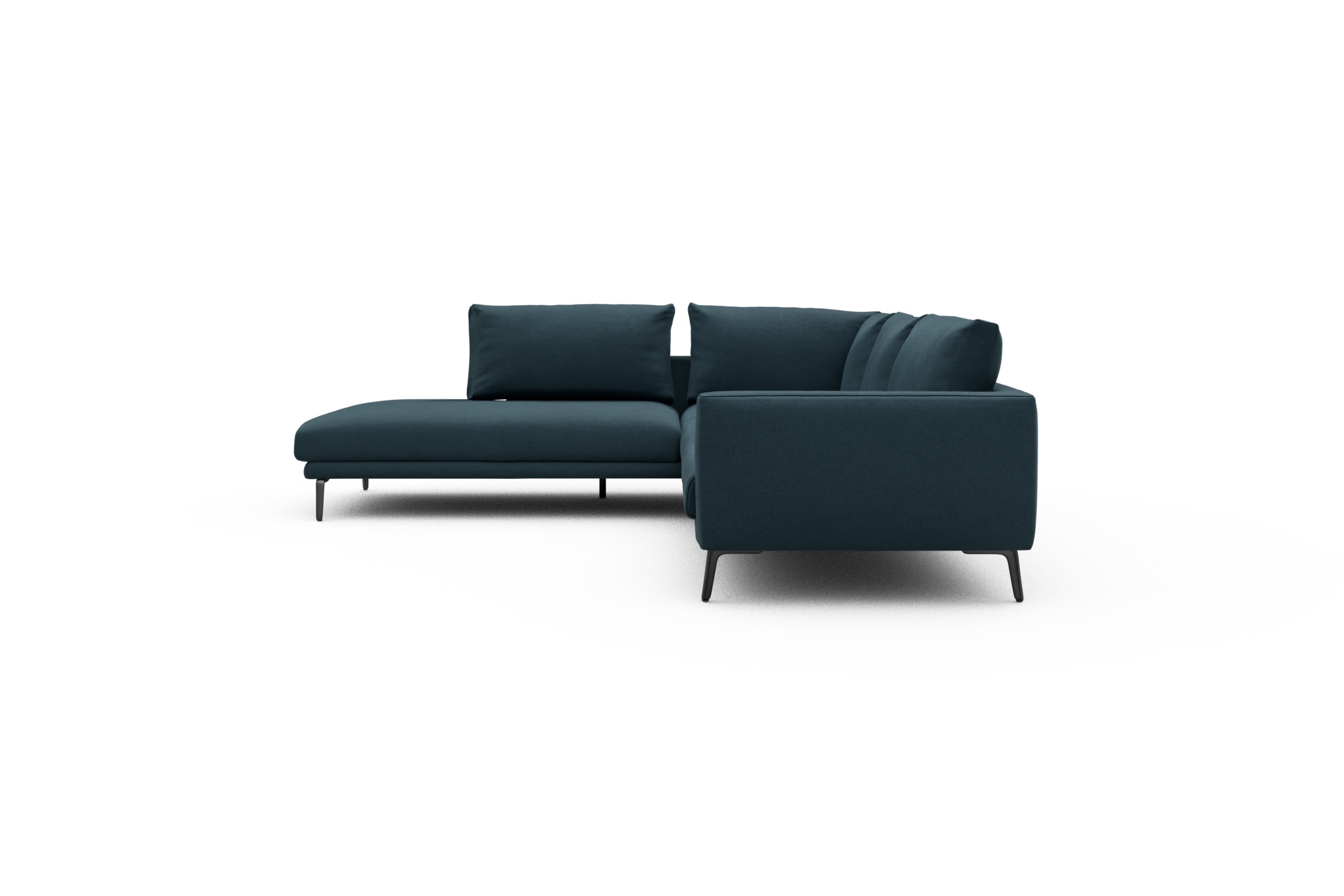 Ecksofa Karl Relax-Ecke links mit 2,5-Sitzer Satya-Indigo