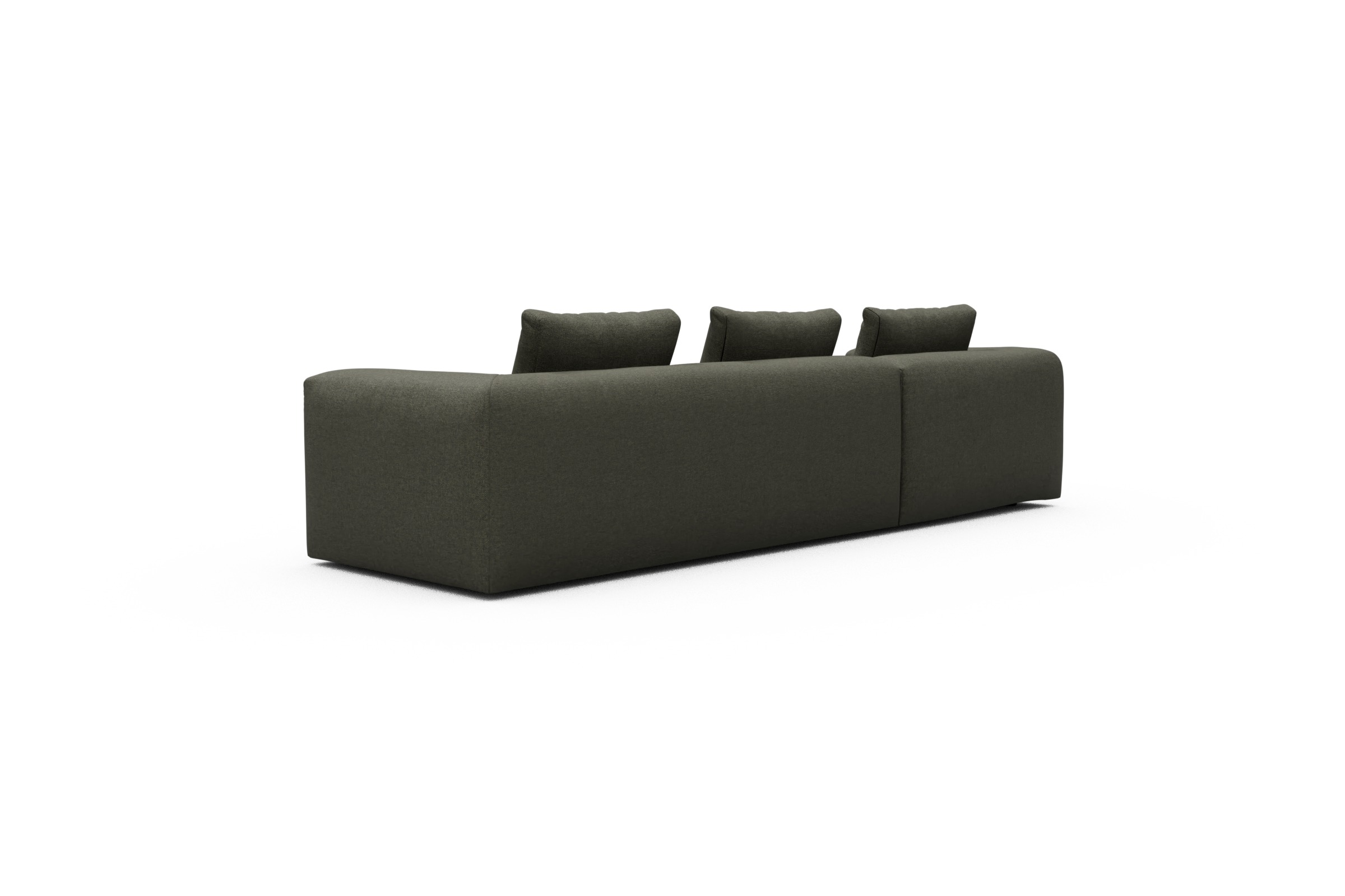 Ecksofa Fred Chaiselongue links mit 2,5-Sitzer Sama-Winter-Moss